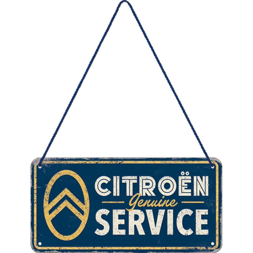 Metallschild Hängeschild - Citroen - Citroen Genuine Service