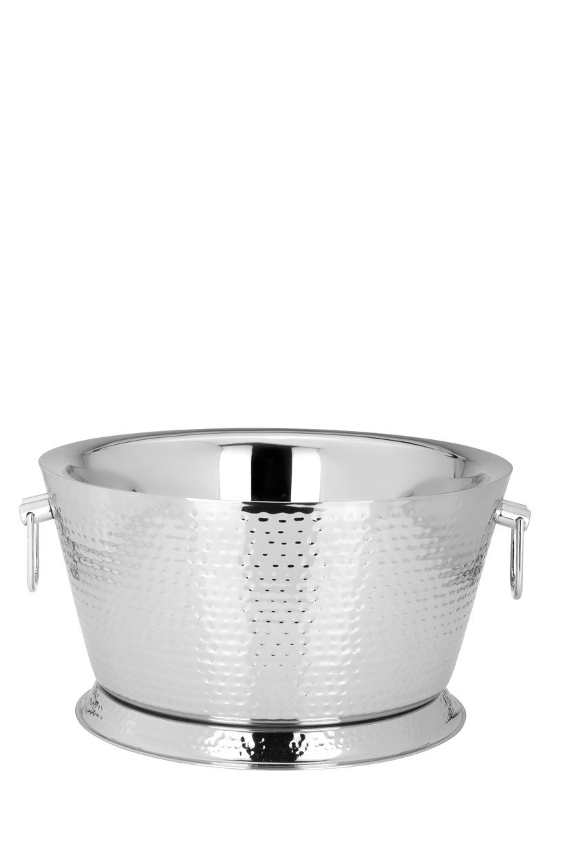 Wein- und Sektkühler Champagner-/Flaschenkühler Hammerschlag-Optik (H) 20,5 x 38 cm