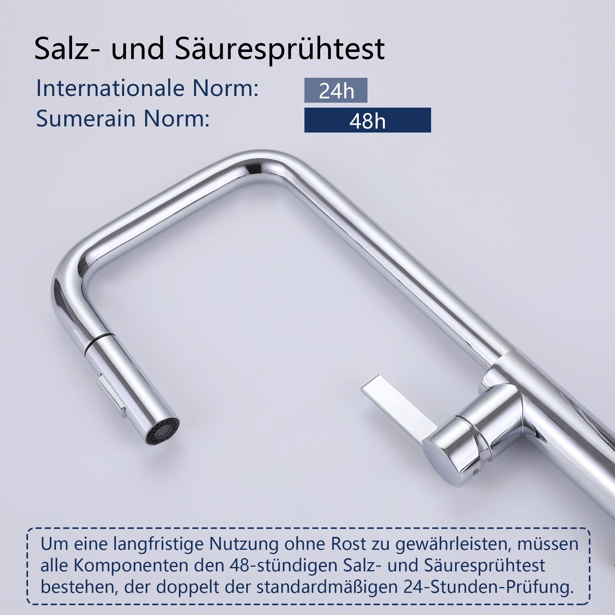 ausziehbarer (spültischarmatur küche) mischbatterie küche, Küchenarmatur Dusche chrom Sumerain mit wasserhahn Küchenarmatur küche