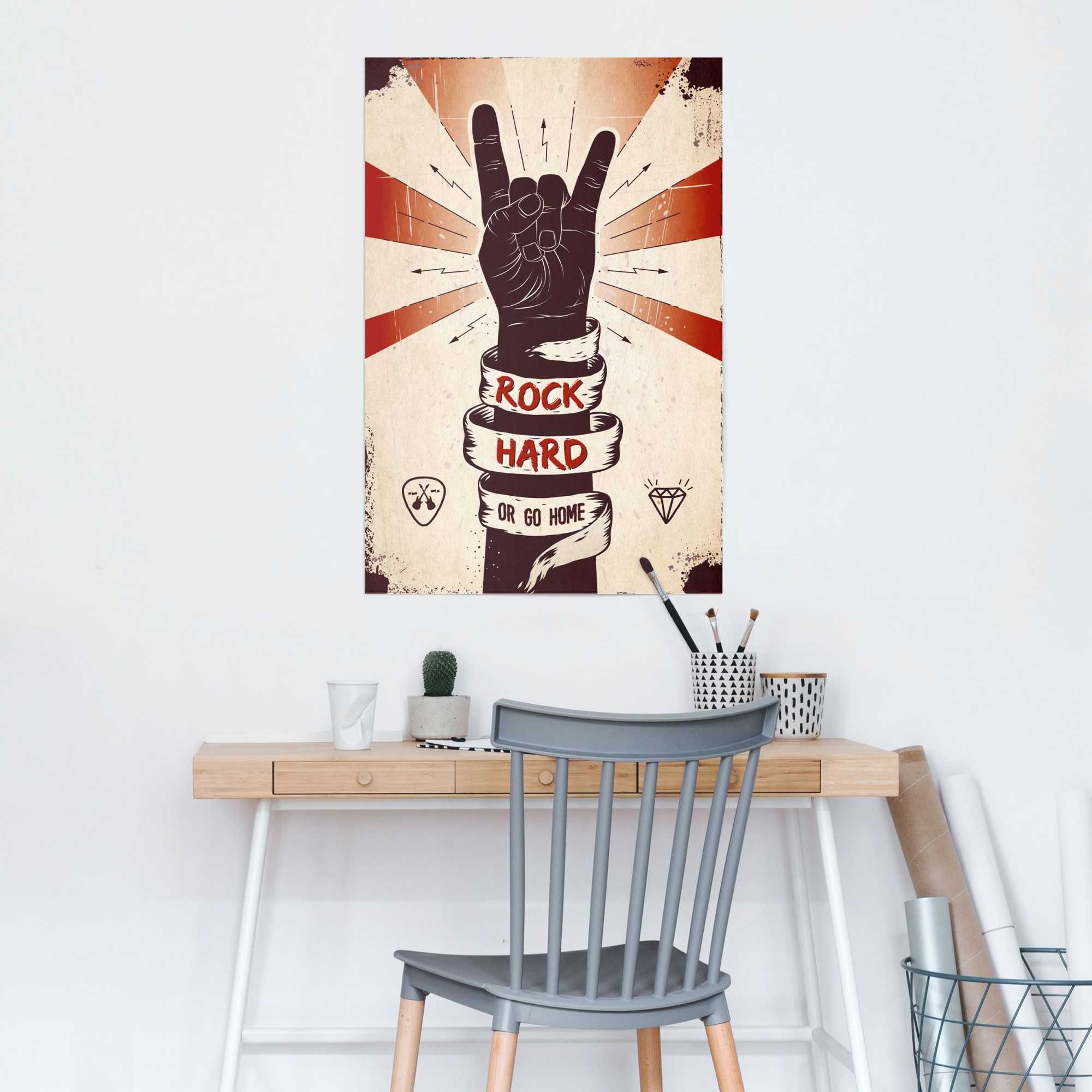 Reinders! Poster Rock Hard, (1 St) günstig online kaufen