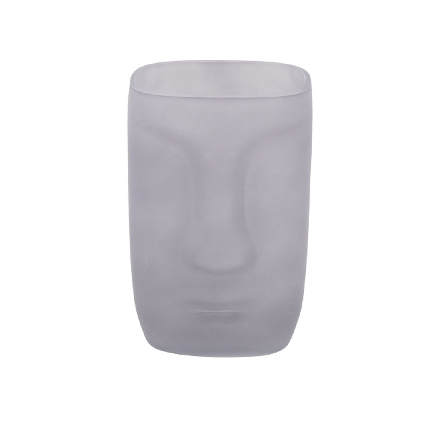 Werner Voß Dekovase Vase Face - grau - Glas - 13x20 cm