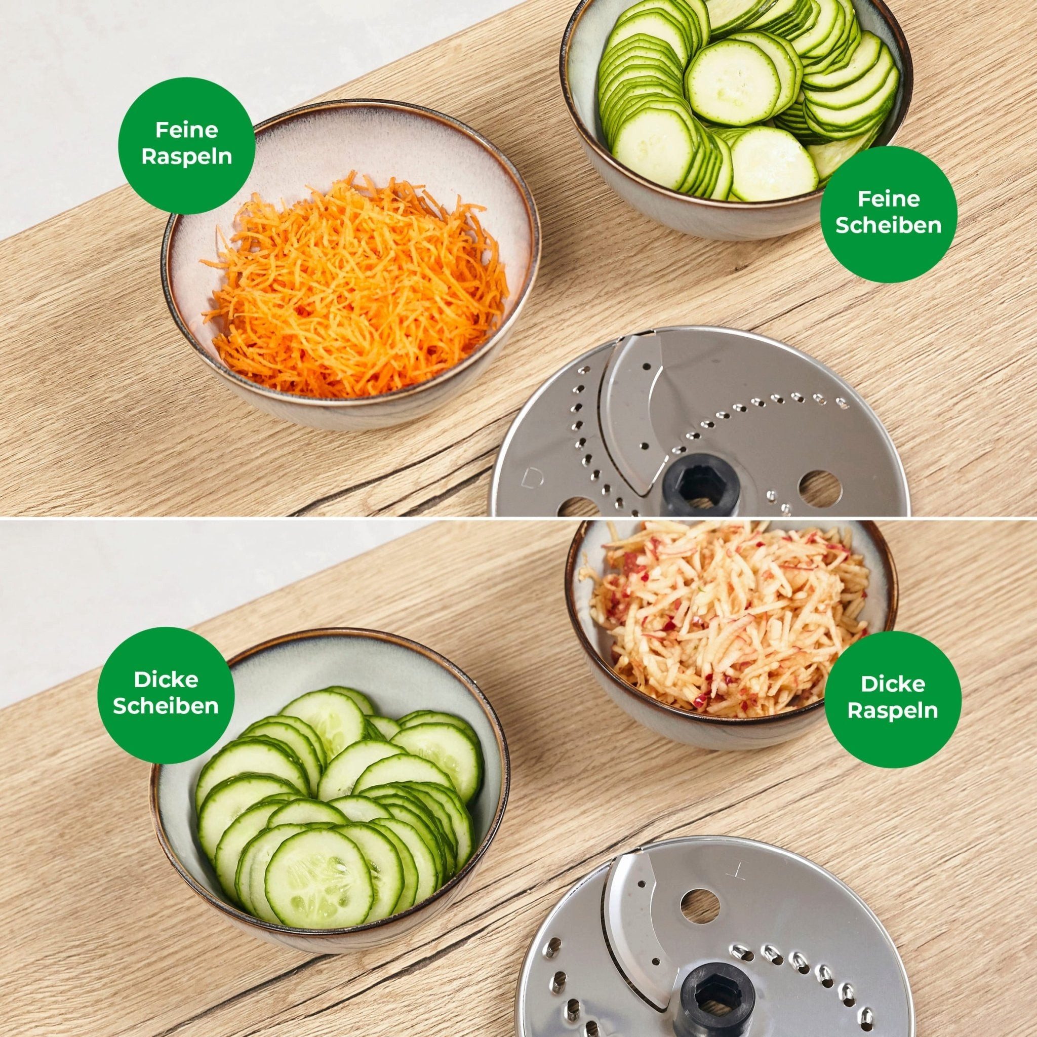 Wundermix Schneideaufsatz WunderSlicer® für Monsieur Cuisine, Zubehör für MC Connect, MC Trend, MC Smart, Gemüseschneider - MADE IN GERMANY