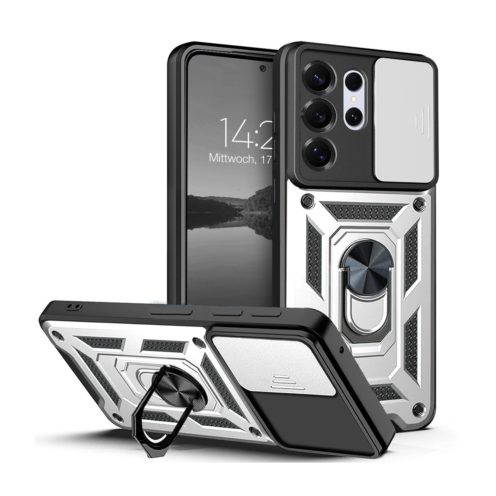 Tec-Expert Handyhülle Outdoor Cover Hülle für Samsung Galaxy S26 Ultra, Premium Hülle mit Kameraschutz aus verstärktem Polycarbonat