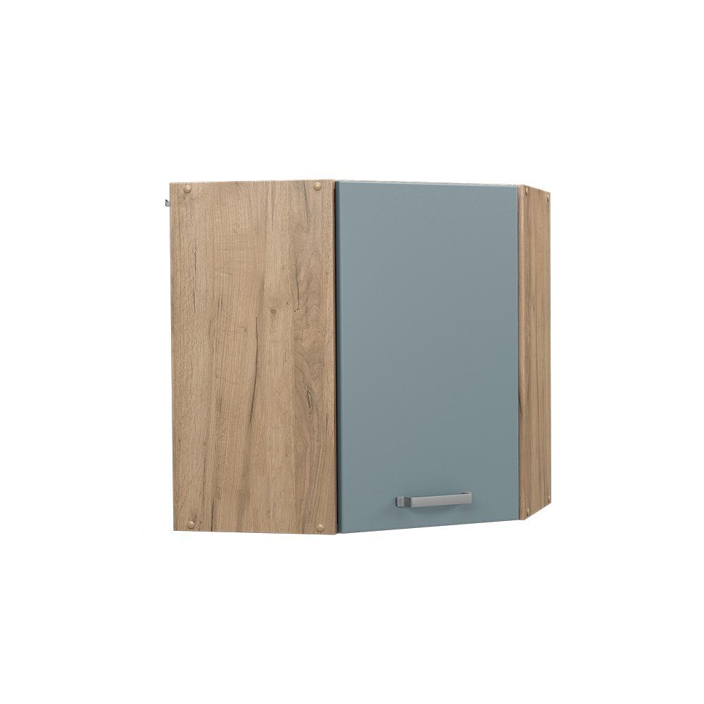 Vicco Eckhängeschrank R-Line, Blau-Grau/Goldkraft Eiche, 57 günstig online kaufen