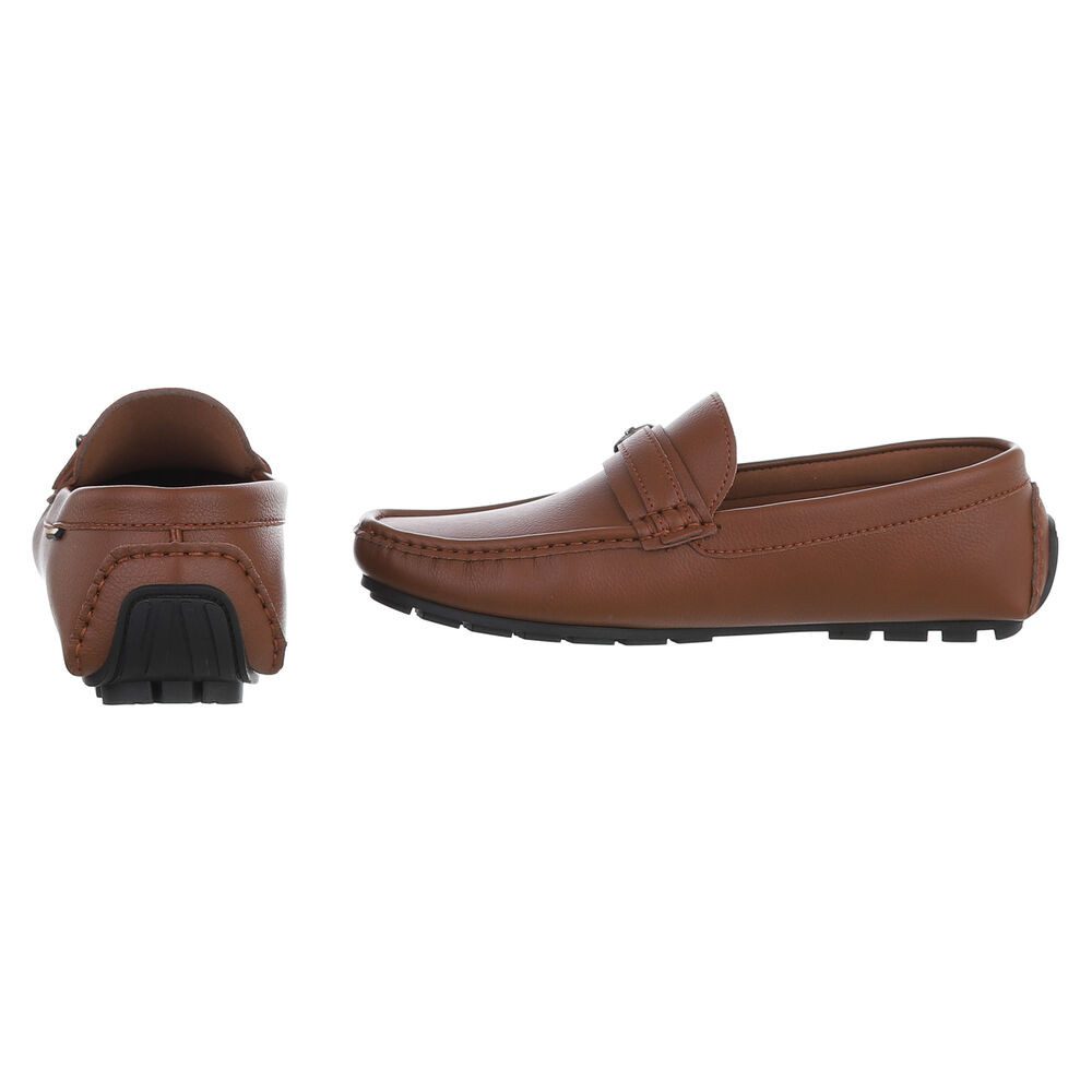 Coolwalk Herren Mokassin Slip-On mit profilierter Sohle Slipper (91563745) Flach Slipper in Camel – Bild 5 von 5