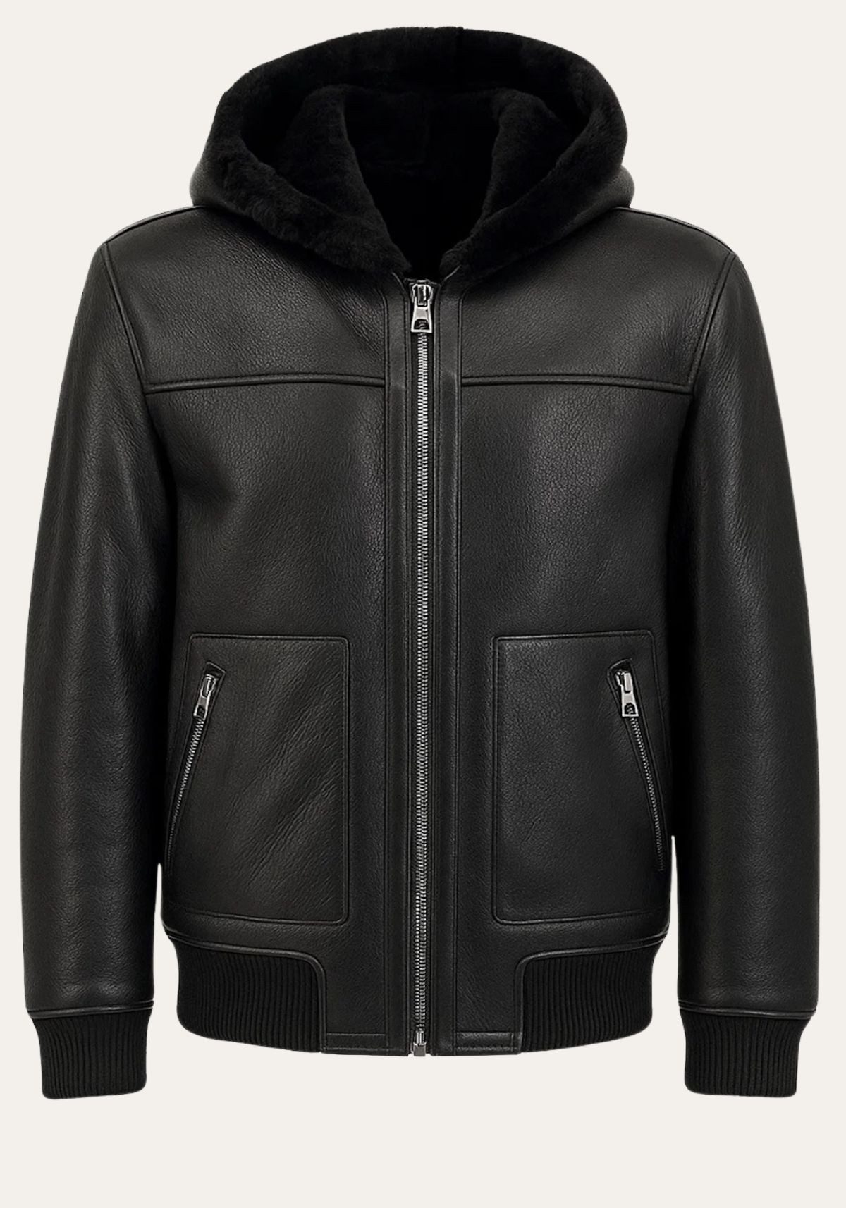 Hollert Winterjacke Sebastian - Shearling Blouson mit Kapuze