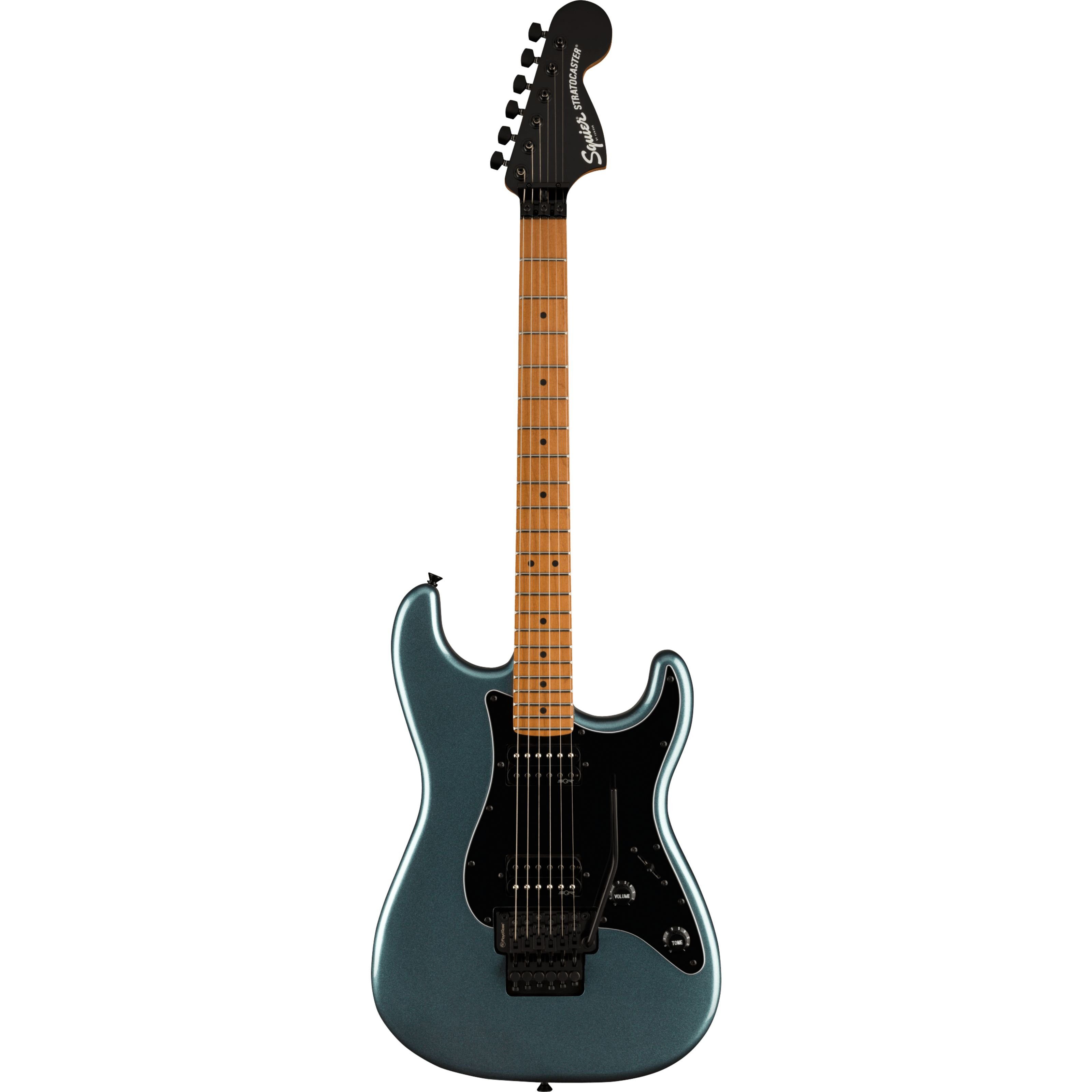 Squier Spielzeug-Musikinstrument, Contemporary Stratocaster HH FR Gunmetal Metallic - E-Gitarre