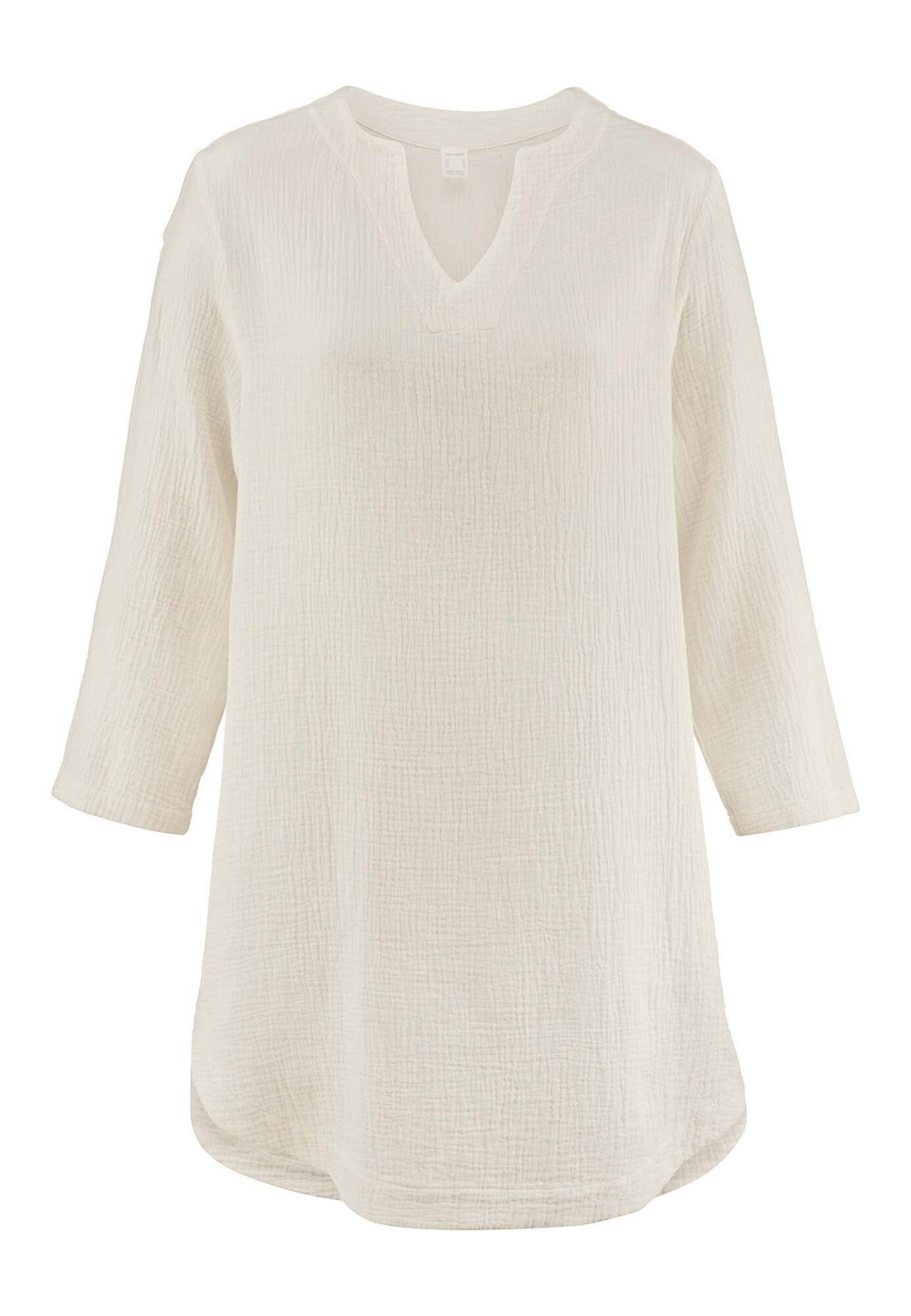 Hessnatur Nachthemd Musselin Relaxed aus reiner Bio-Baumwolle (1-tlg) günstig online kaufen