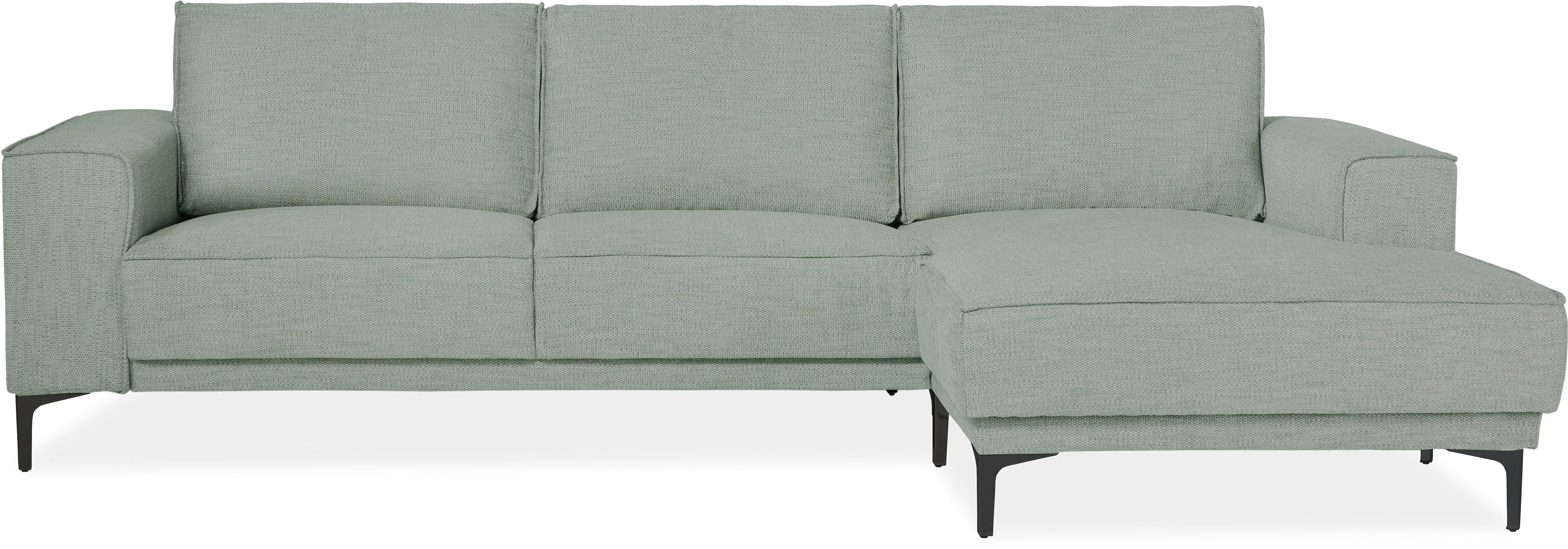 Places of Style Ecksofa "Polsterecke Oland, Struktur, Flachgewebe, Luxus-Mi günstig online kaufen