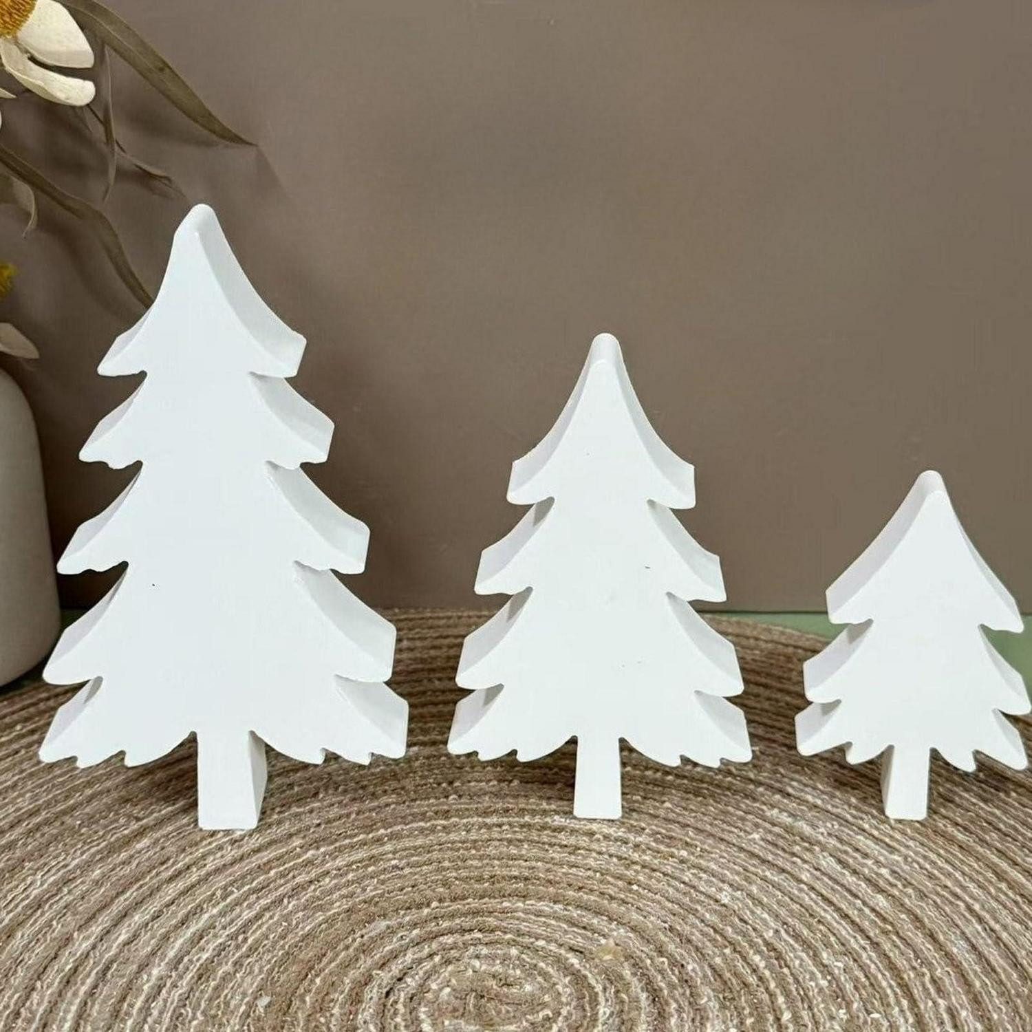LuxusKollektion Silikonform Silikonform Weihnachten Baum 3er Set, (3-tlg)