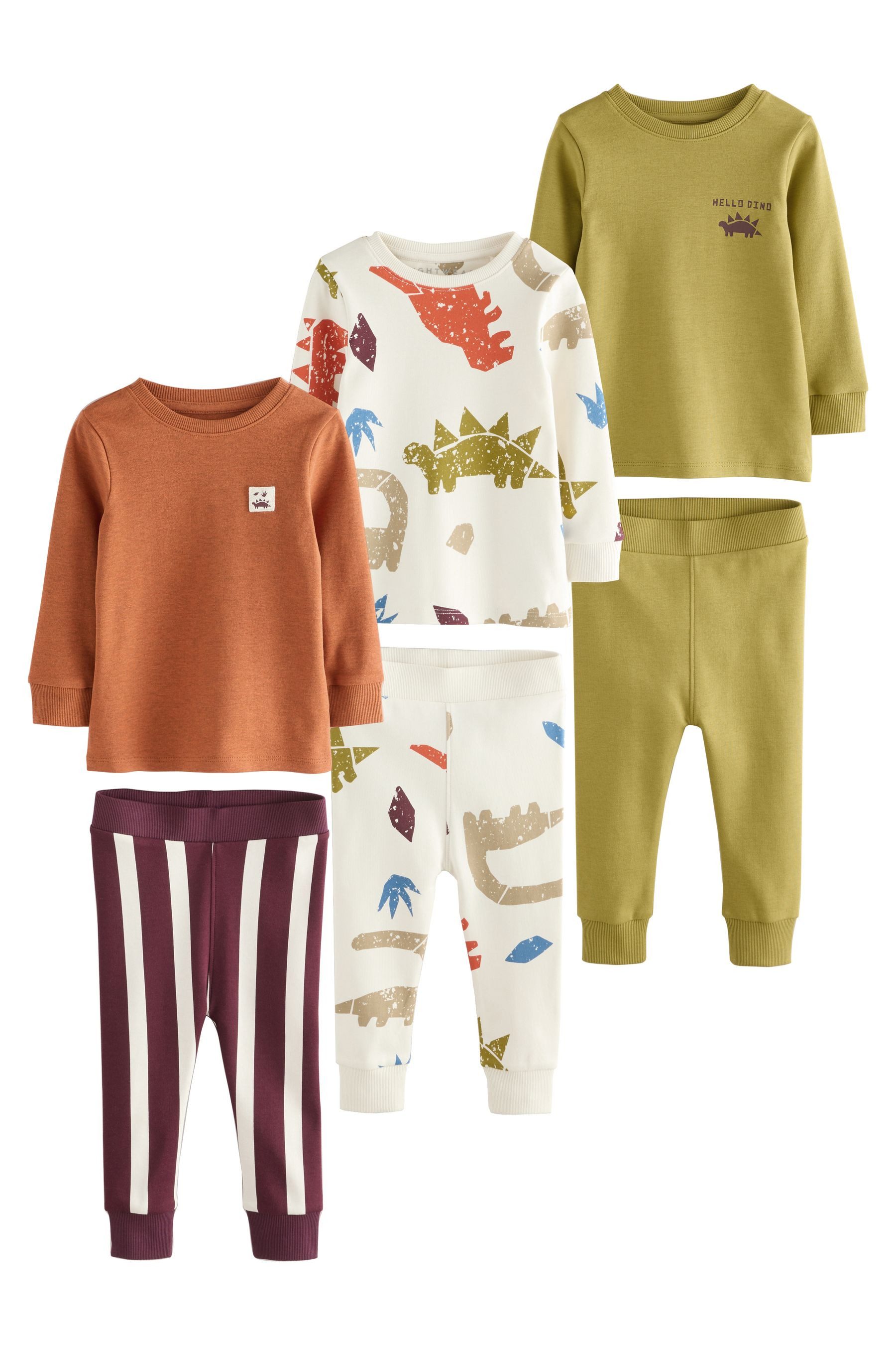 Next Pyjama 3er-Pack Langarm-Schlafanzüge (6 tlg) günstig online kaufen