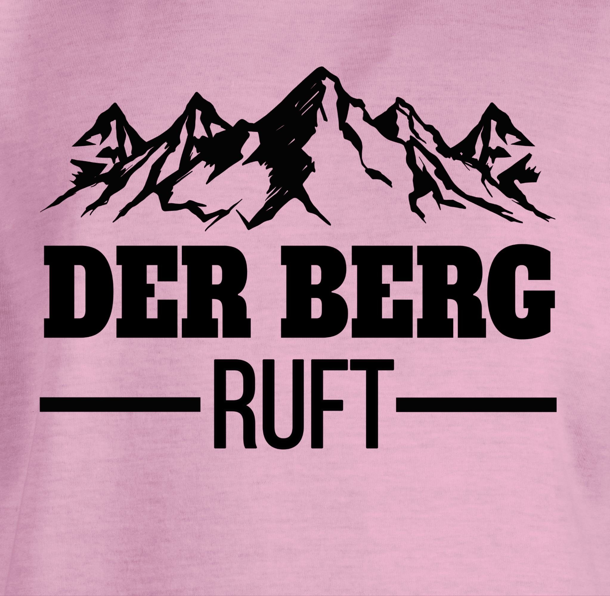 2 Kinder Shirtracer Kleidung Der T-Shirt schwarz - Berg ruft Rosa Sport