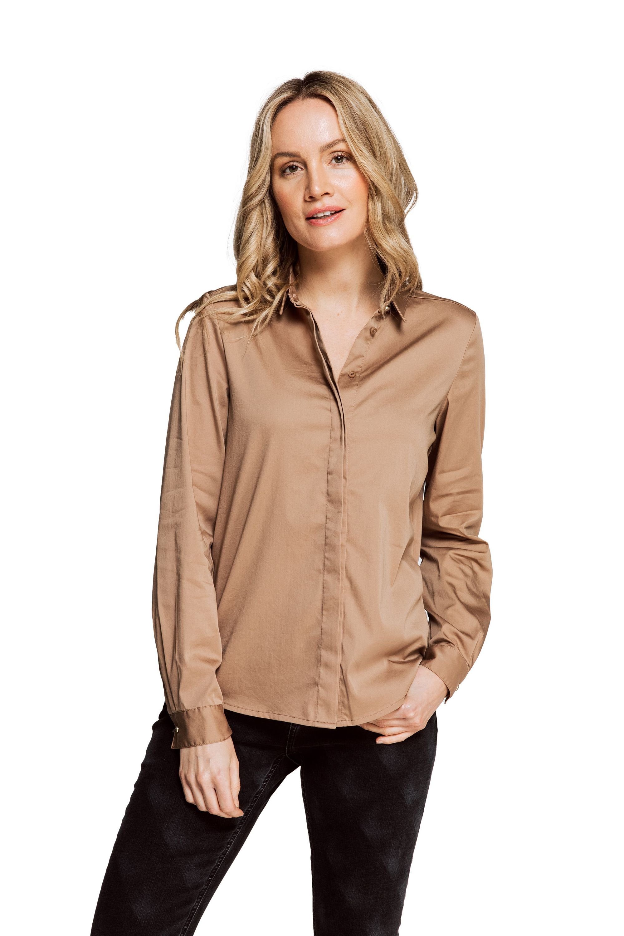Longbluse Bluse RESI Brown