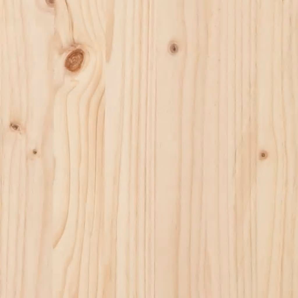 50x50x70 Massivholz (1 Kiefer Braun Blumentopf Pflanzkübel vidaXL cm St)