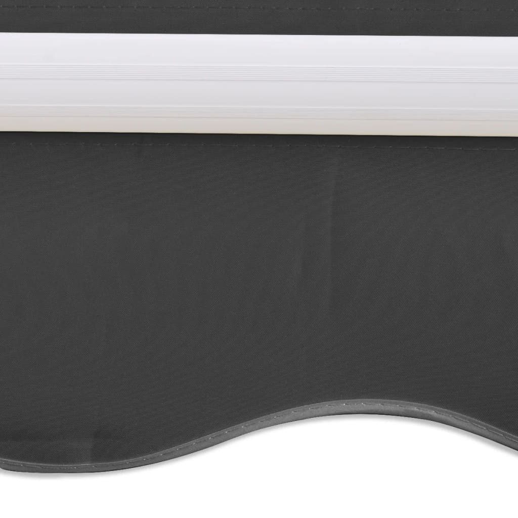 vidaXL Markise 400 cm Gelenkarmmarkise Motorisiert 400 cm Anthrazit Balkon Terrasse