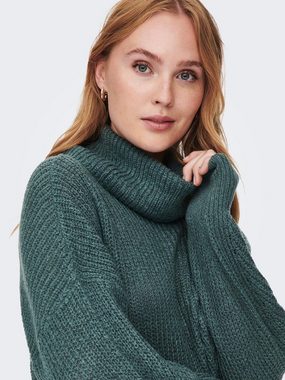 JACQUELINE de YONG Strickpullover Rollkragen Strick Pullover Puffärmel JDYMEGAN 6393 in Petrol