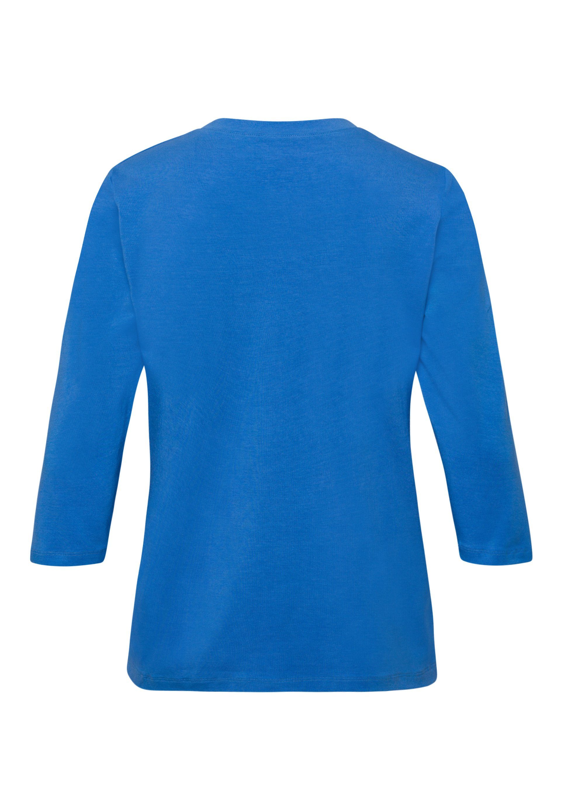 Shirt 3/4-Arm-Shirt WALDER kobalt ELEMENTS FRANK