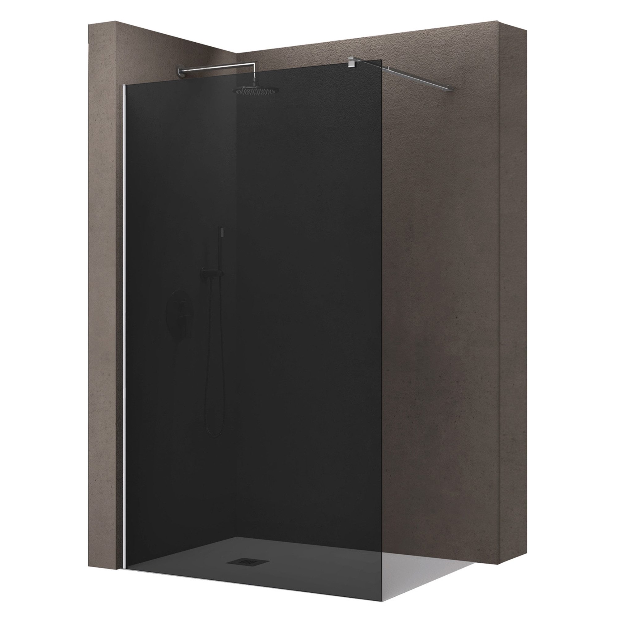 doporro Walk-in-Dusche Duschwand Duschkabine Duschabtrennung ESG-Glas mit N günstig online kaufen