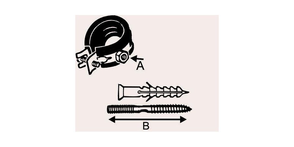 CORNAT M8 Cornat 60 Dübel mm, Rohrverbinder inkl. x 2 Stockschrauben