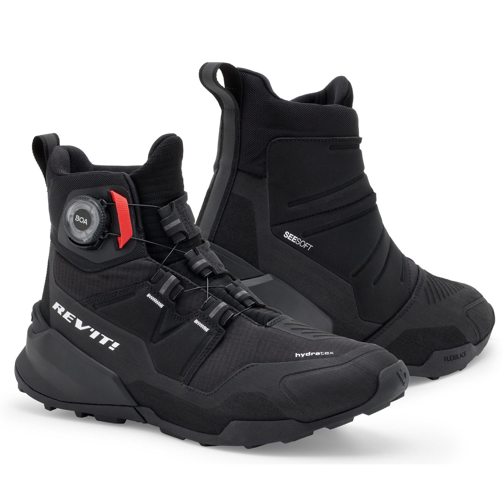 Revit Revit Undercut H2O Motorradschuhe Schwarz 42 Motorradstiefel (Packung, Antistatische und Öl- und Benzinfeste Sohle) motorradschuhe für herren