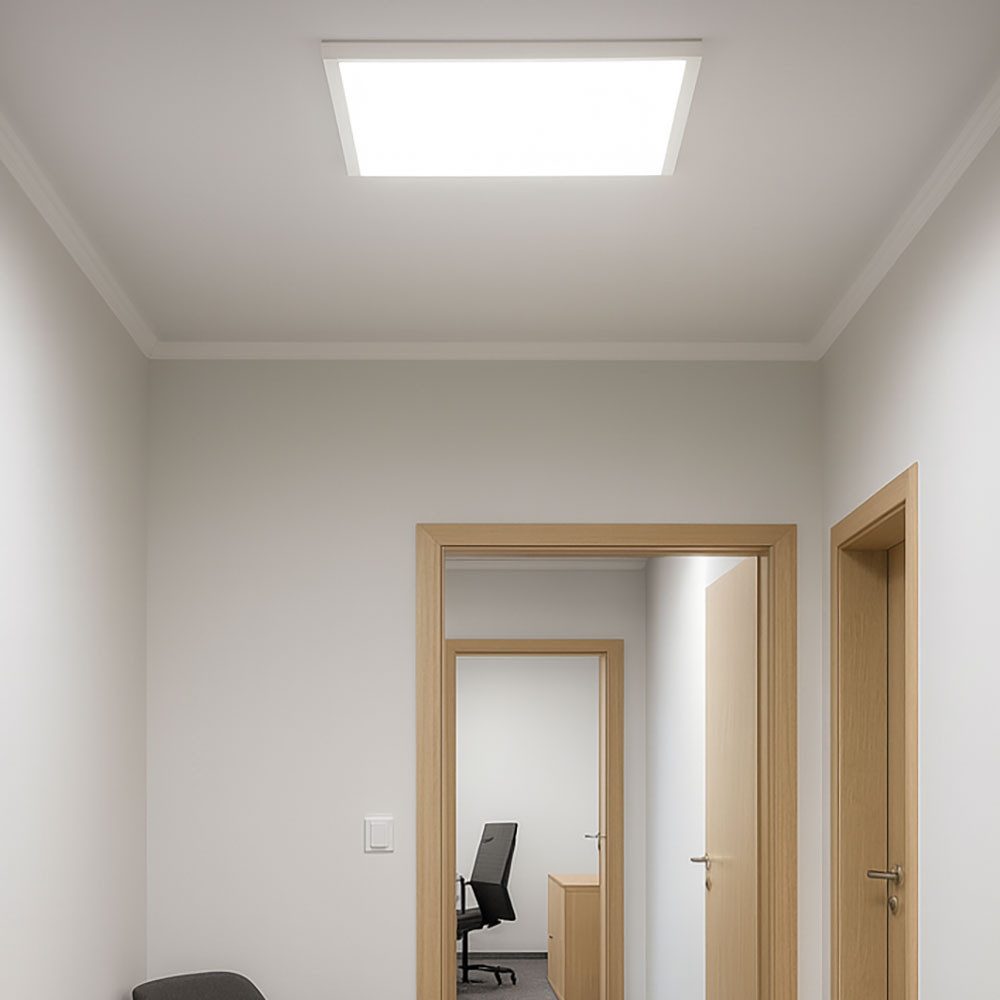 V-TAC LED Deckenleuchte, LED-Leuchtmittel fest verbaut, Tageslichtweiß, Einbaulampe Panel Deckenlampe LED Tageslichtleuchte Bürolampe L 59,5cm