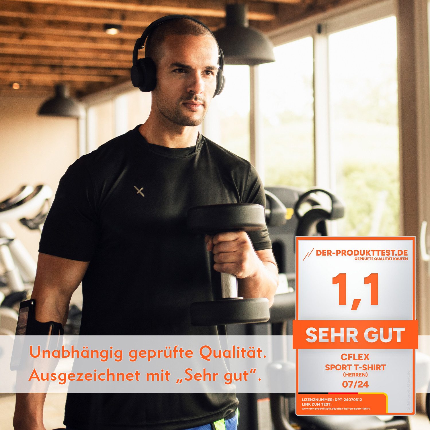 CFLEX Trainingsshirt Herren Sport Shirt Fitness T-Shirt Sportswear Collection