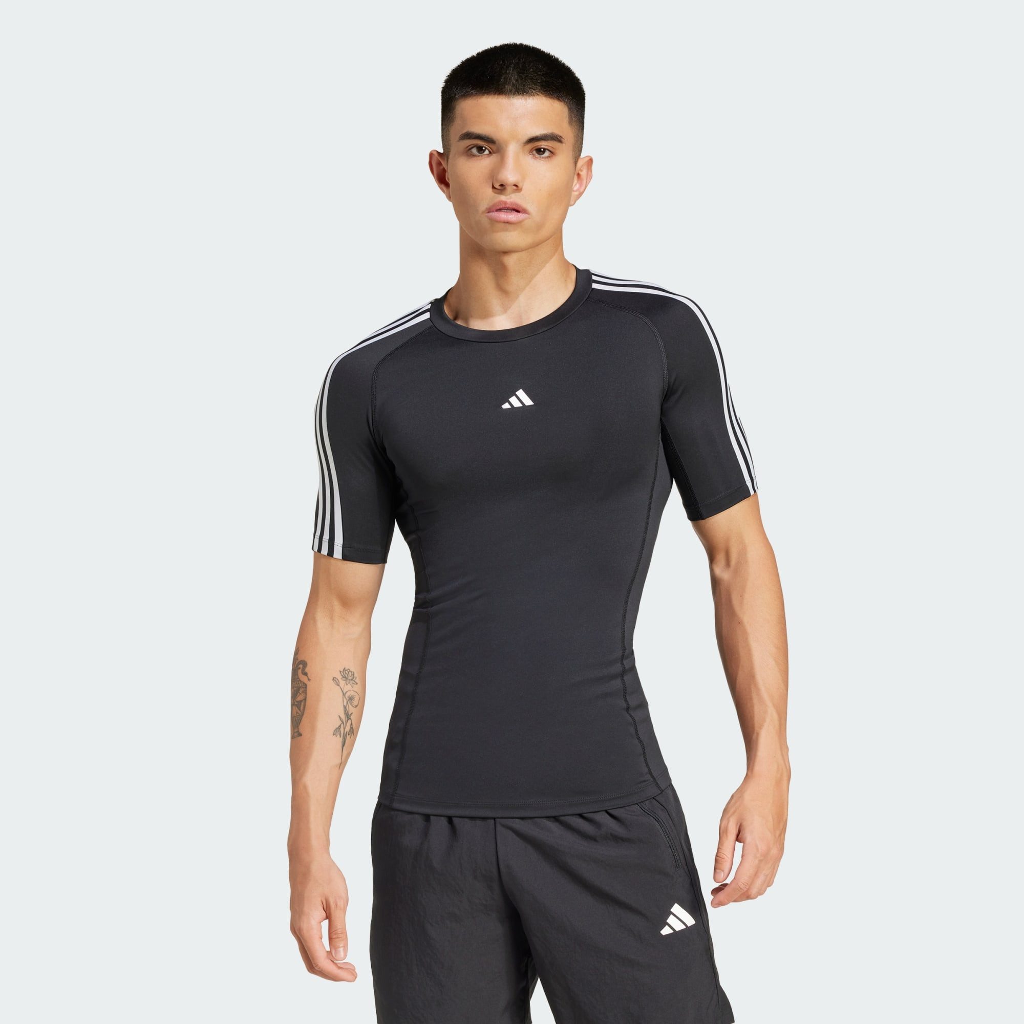 adidas Performance Trainingsshirt TECHFIT COMPRESSION TRAINING 3-STREIFEN T günstig online kaufen