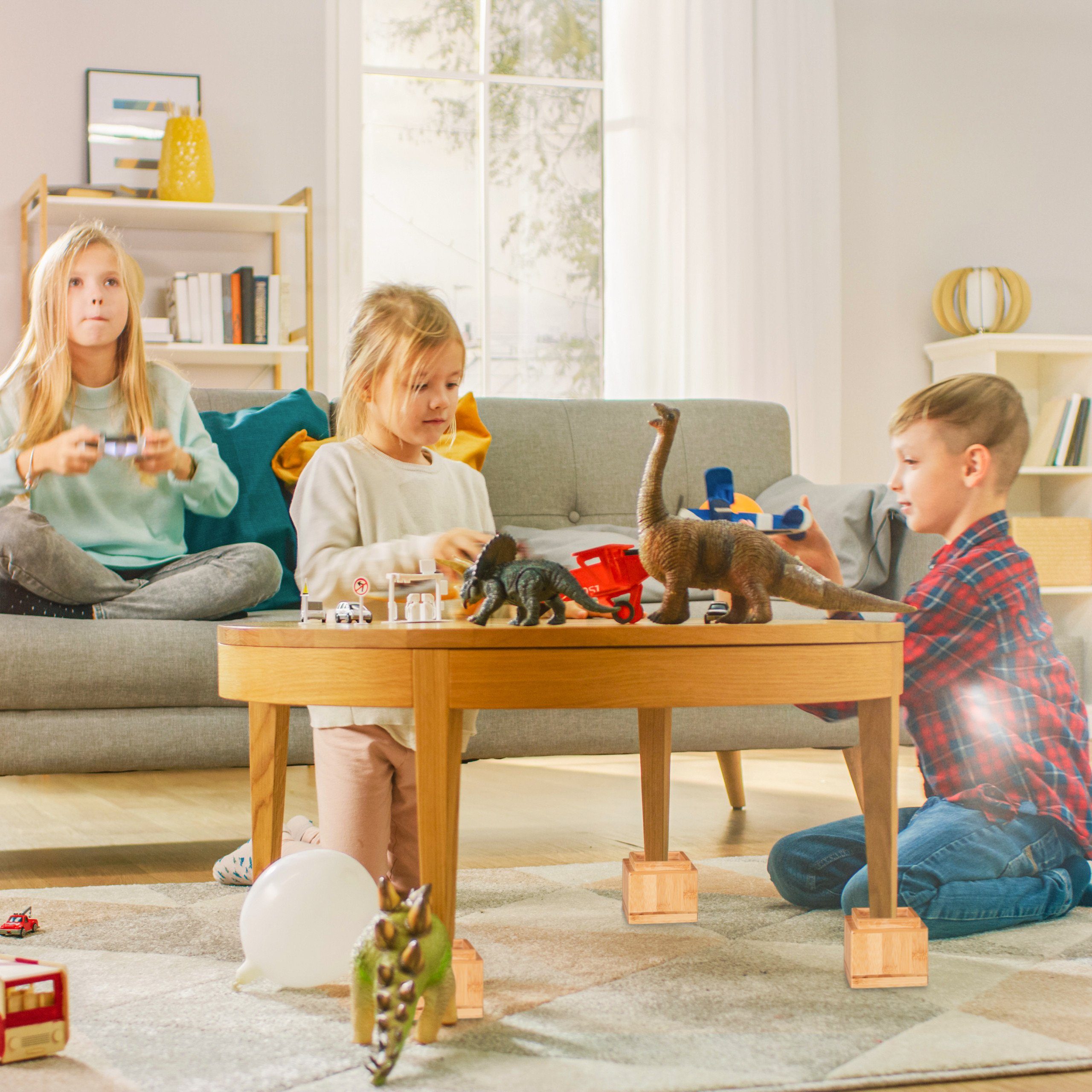 relaxdays Erhöhungs-Set Möbelerhöher 4er Set in günstig online kaufen