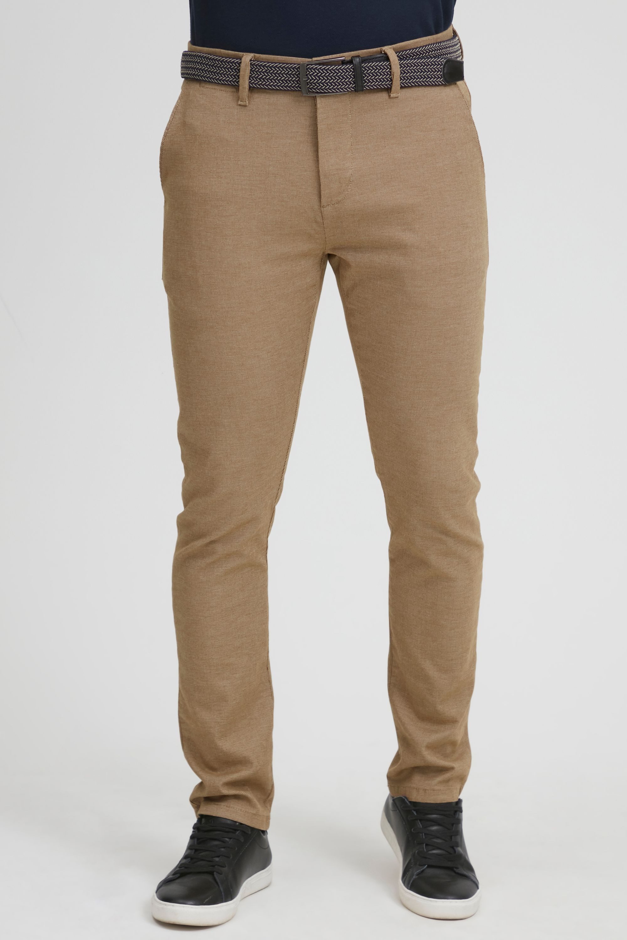 Indicode Chinohose IDMozano Chinohose mit Gürtel Regular Fit