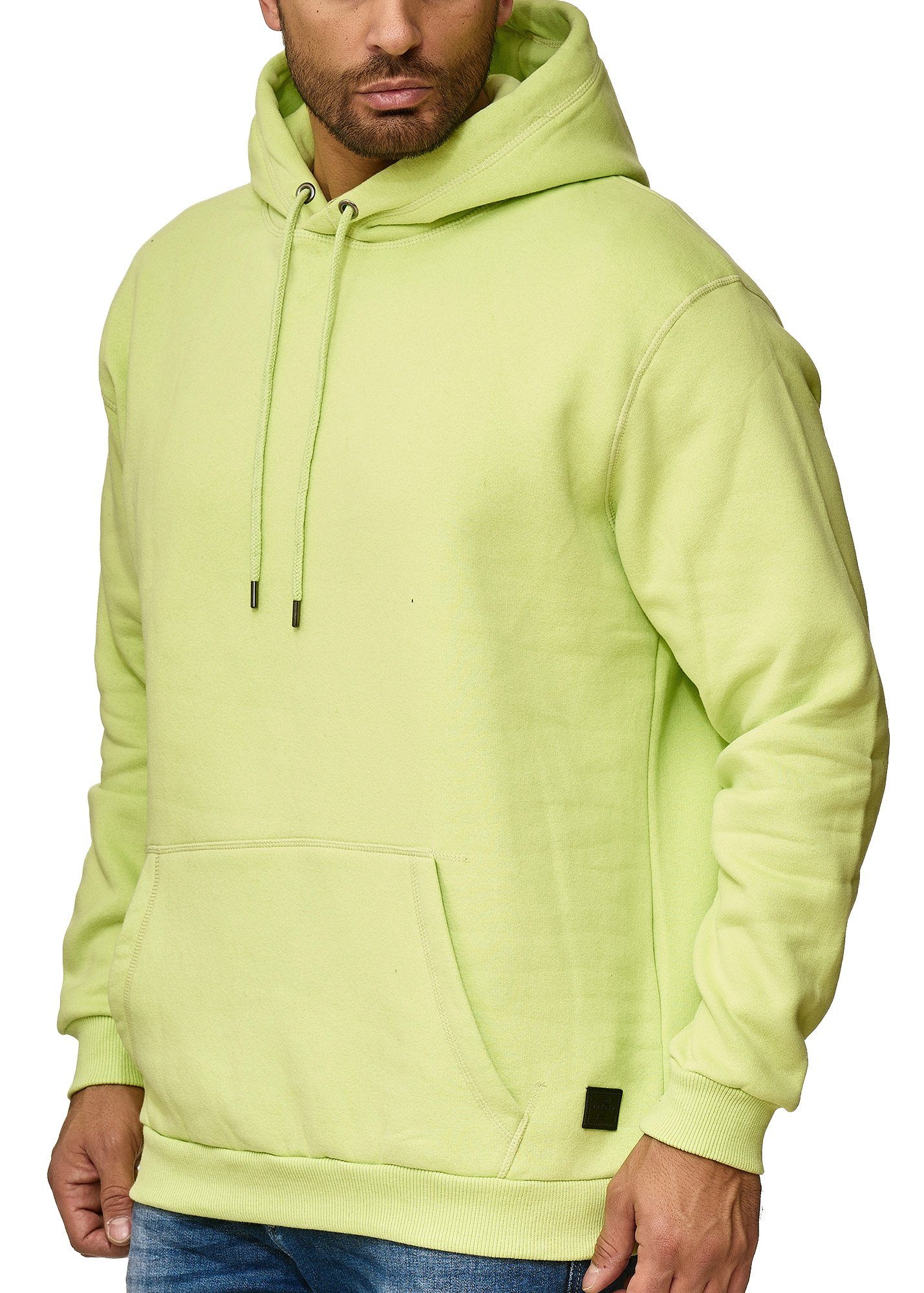 OneRedox Hoodie 10121110 (Hoodie Kapuzenpullover Sweater, 1-tlg., im modischem Design) Fitness Freizeit Casual Grün