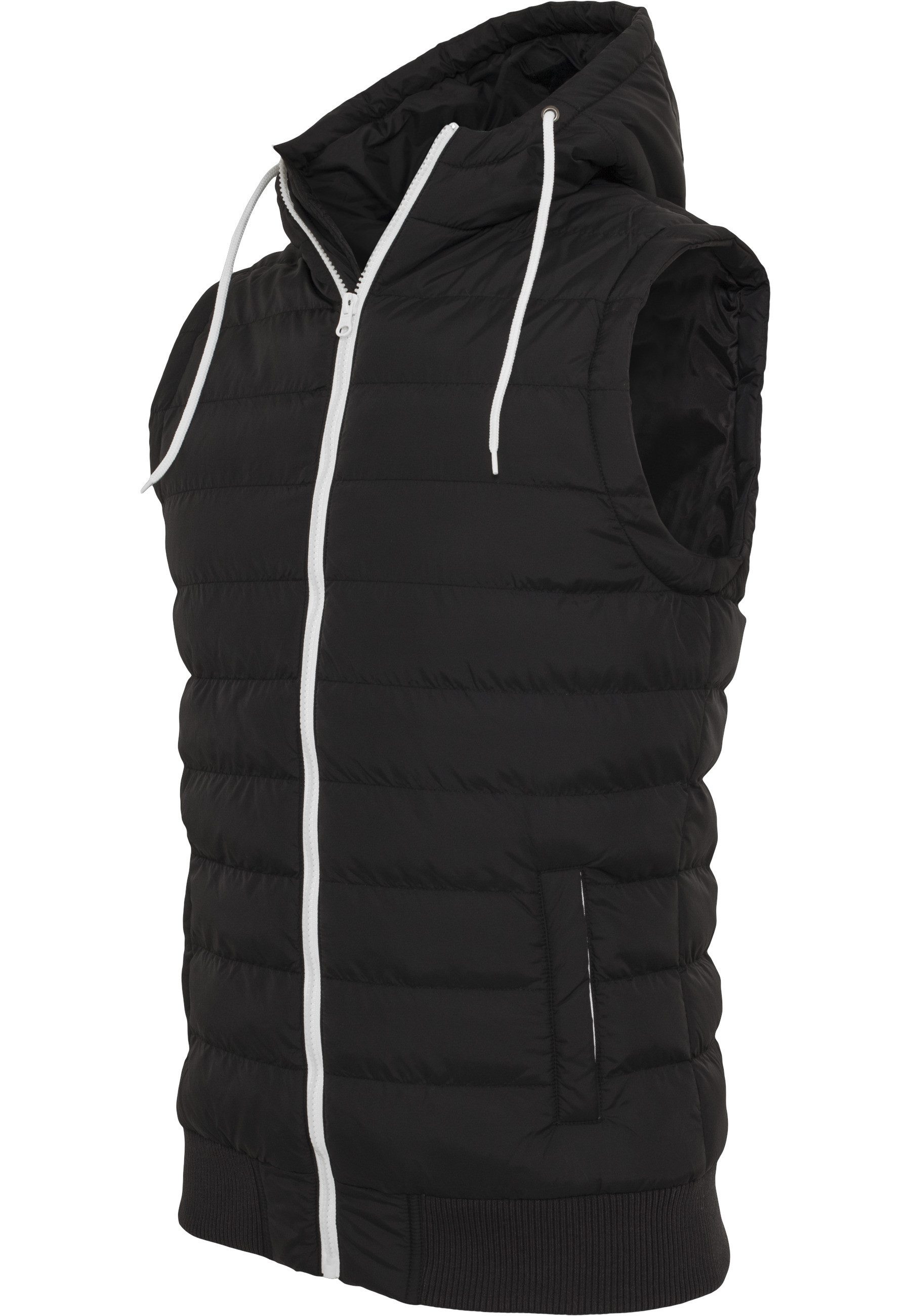 URBAN CLASSICS Jerseyweste Urban Classics Herren Small Bubble Hooded Vest (1-tlg)
