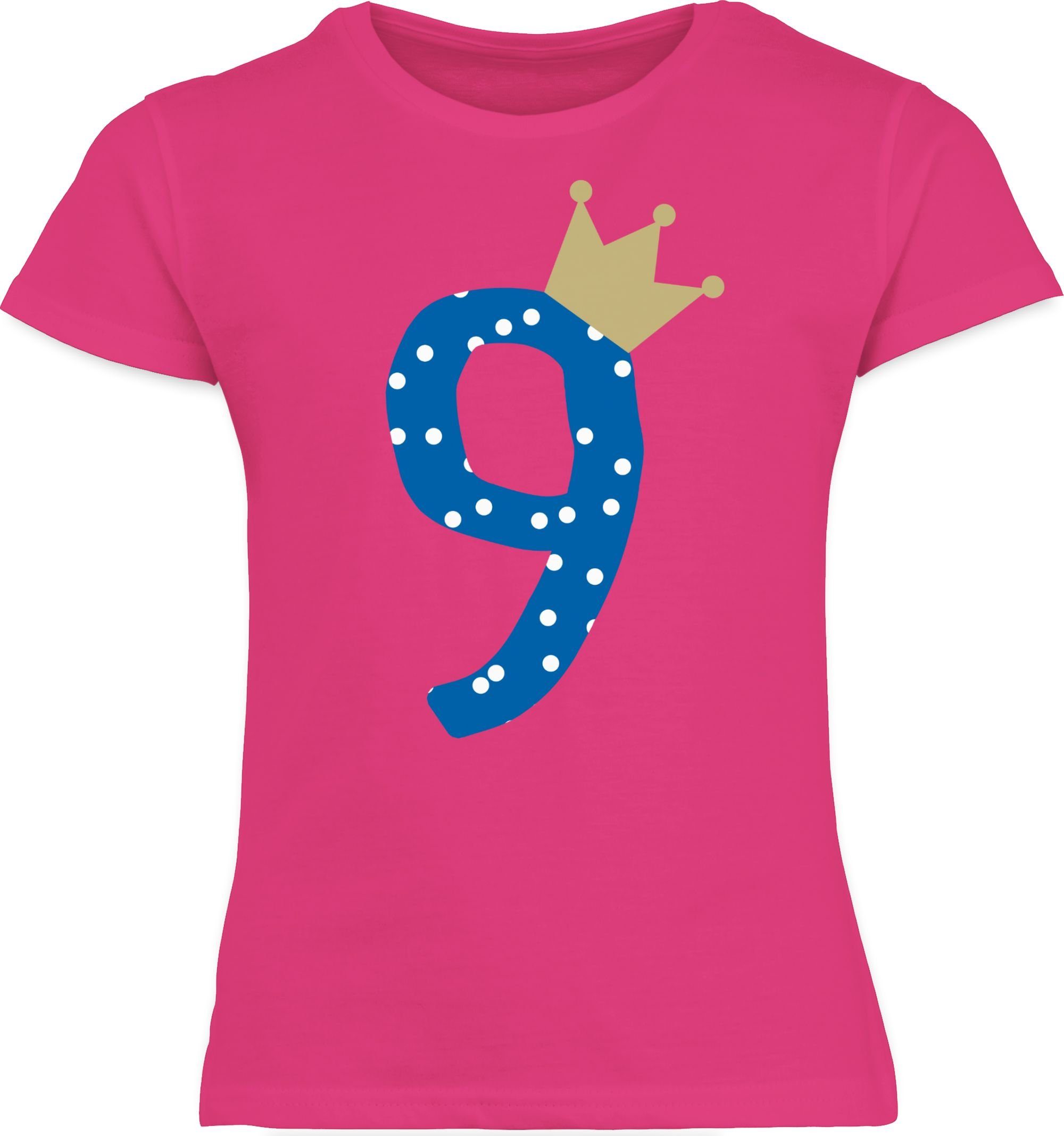 T-Shirt Neun Krone Junge Neunter