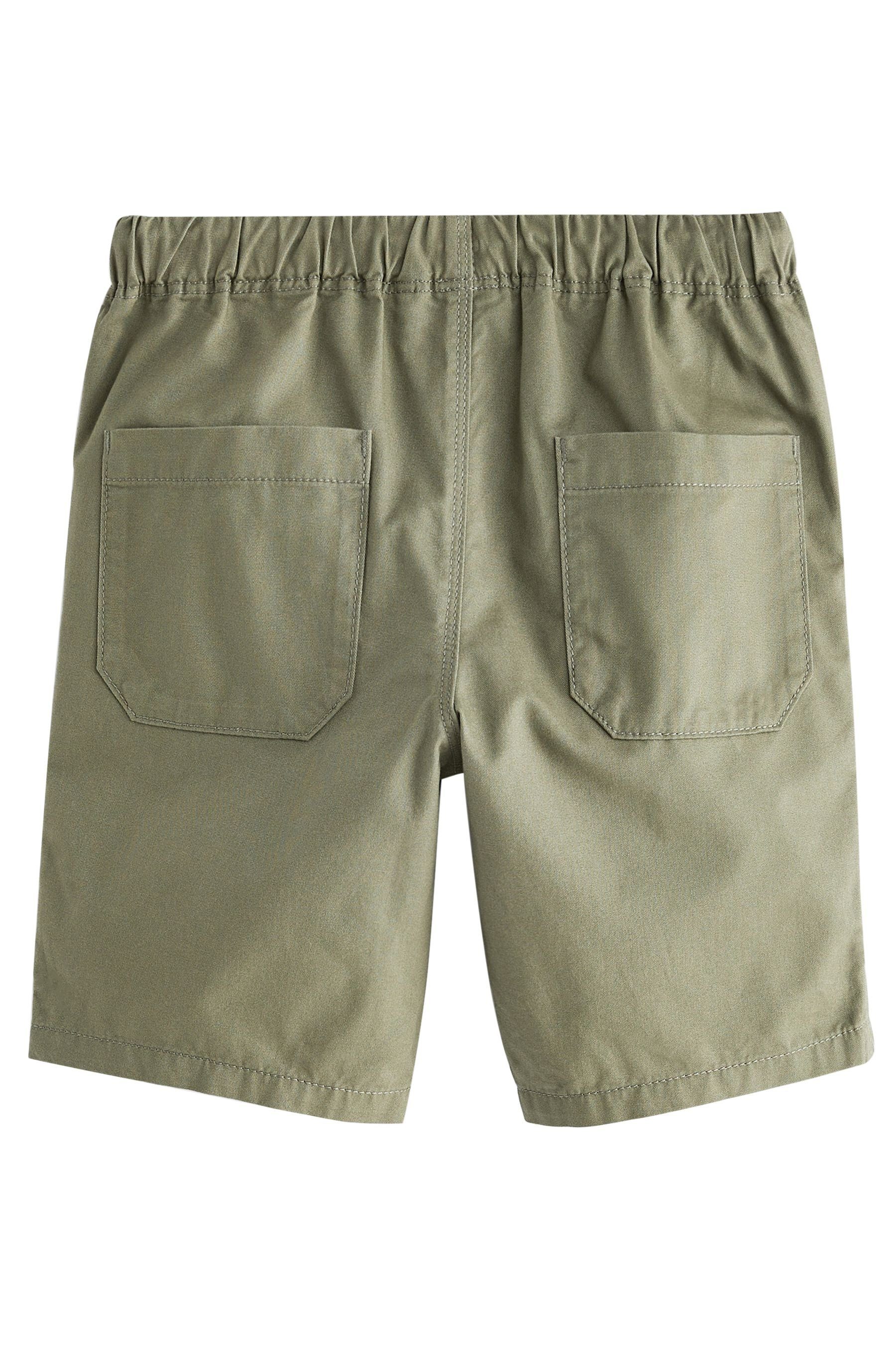 Green/Tan (3-tlg) Brown Khaki Shorts Next 3er-Pack Schlupf-Shorts im