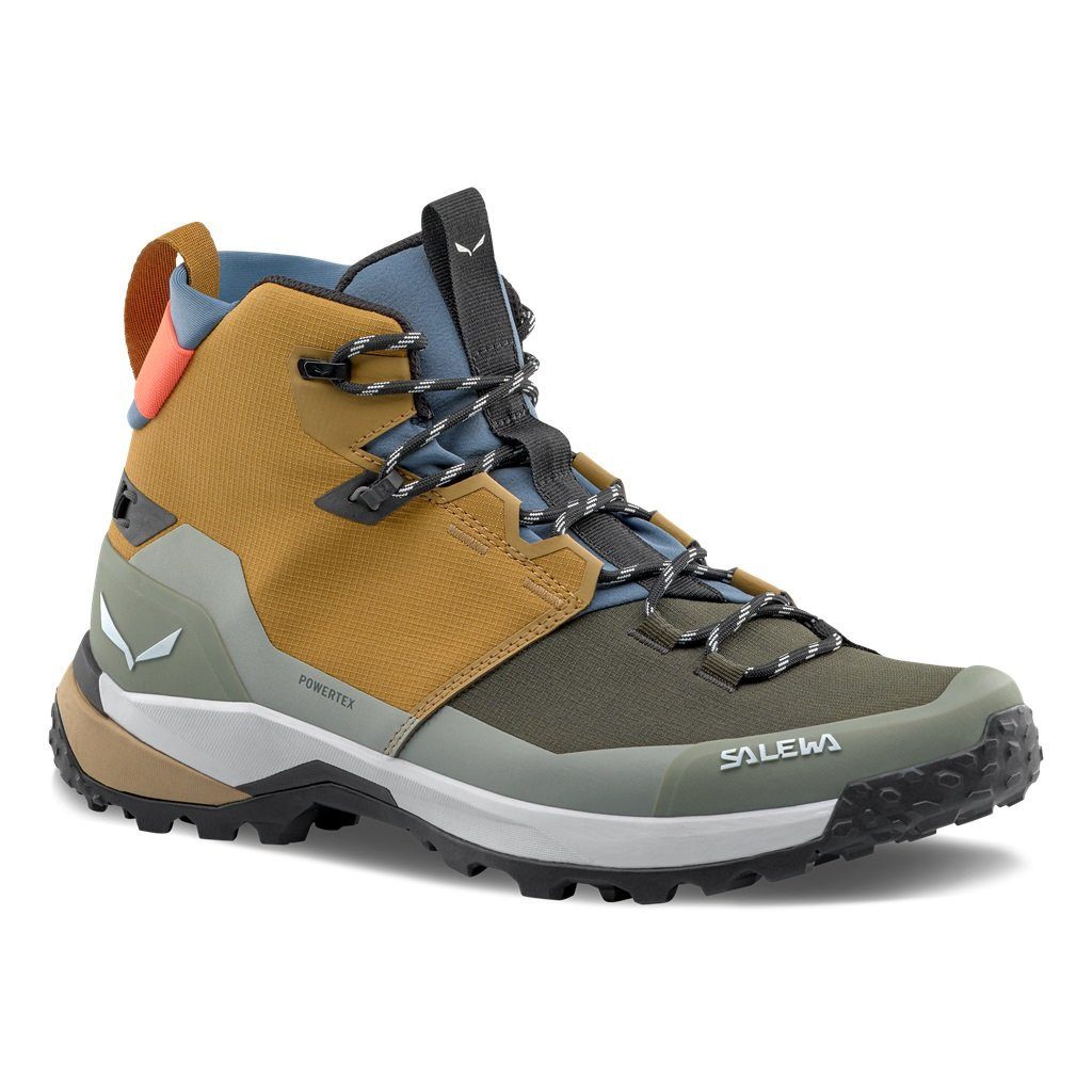 Salewa Puez Mid Powertex (Trekking, wasserdicht, atmungsaktiv) gold/braun Wanderschuh