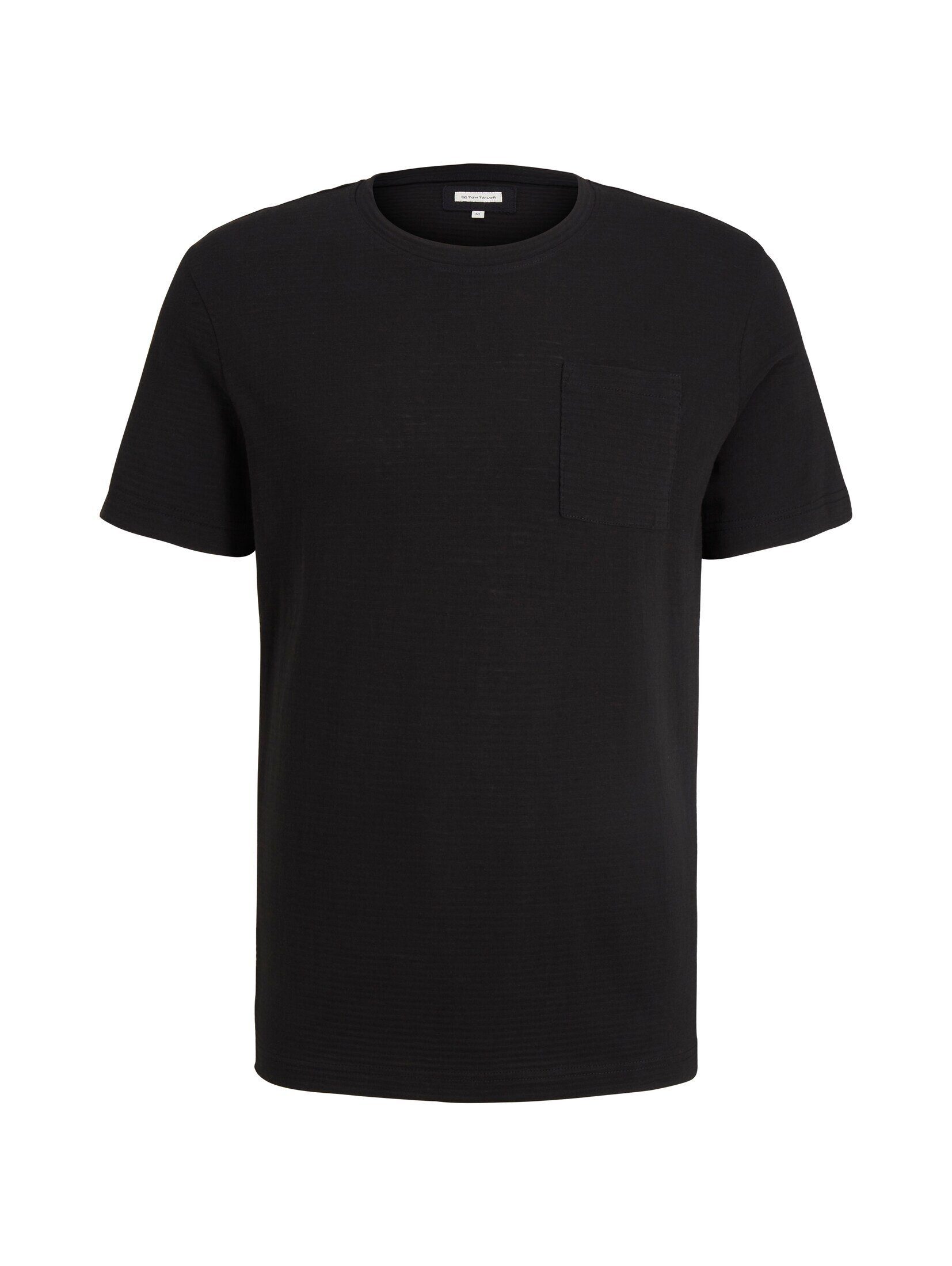 Gestreiftes Black T-Shirt T-Shirt TAILOR TOM