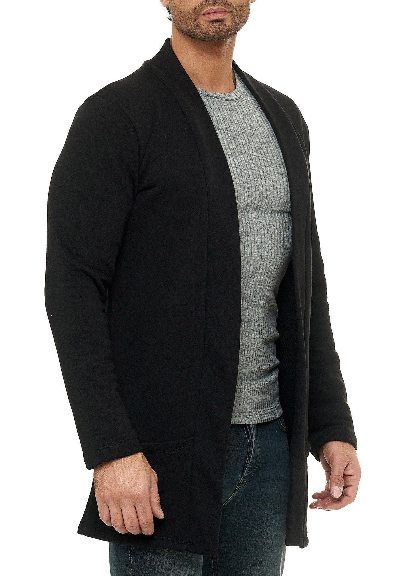 RedBridge Cardigan mit Schalkragen Strickjacke mit offenem Design Weich und angenehm zu tragen – Bild 4 von 5