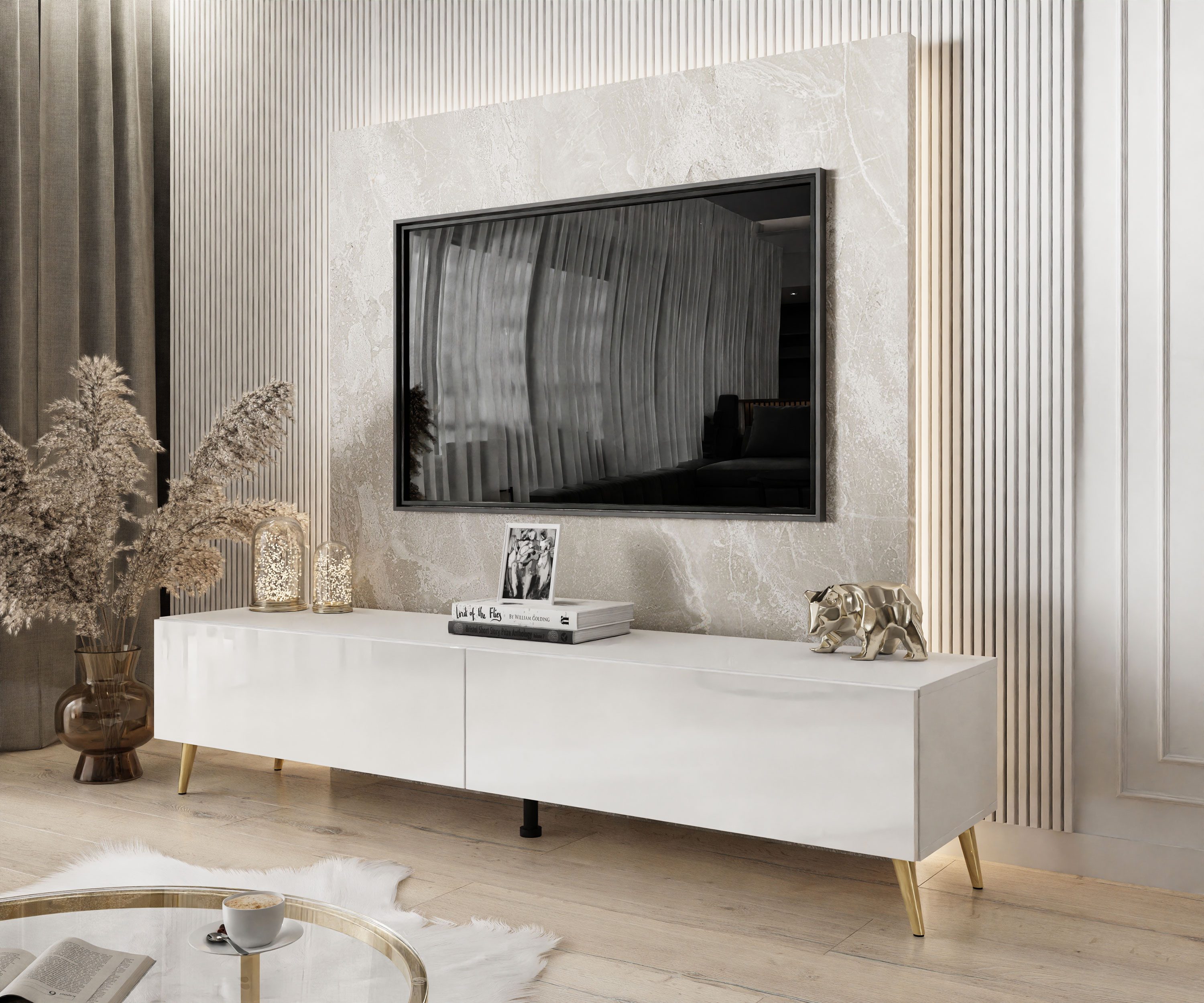 Lookway Lowboard COLETTE TV-Schrank mit Füße günstig online kaufen