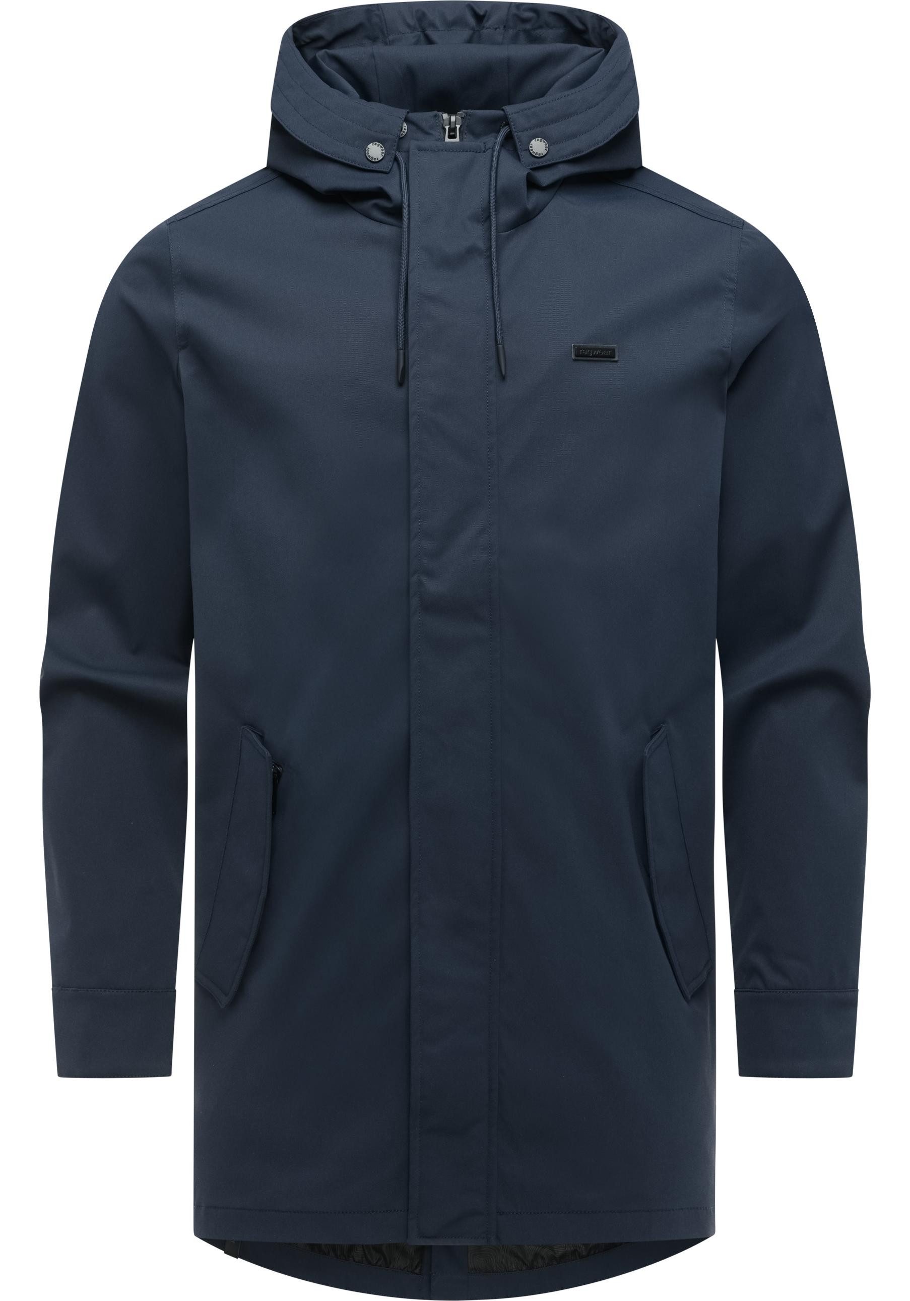 Ragwear Funktionsmantel Mr Smithem Twill YOUMODO Funktioneller Übergangsmantel mit Kapuze
