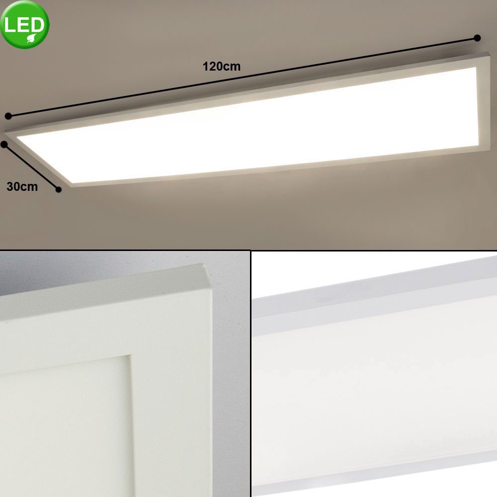 etc-shop LED Deckenleuchte, LED-Leuchtmittel fest verbaut, Warmweiß, Deckenpanel Deckenleuchte Lampe Flurleuchte Panel Wohnzimmer