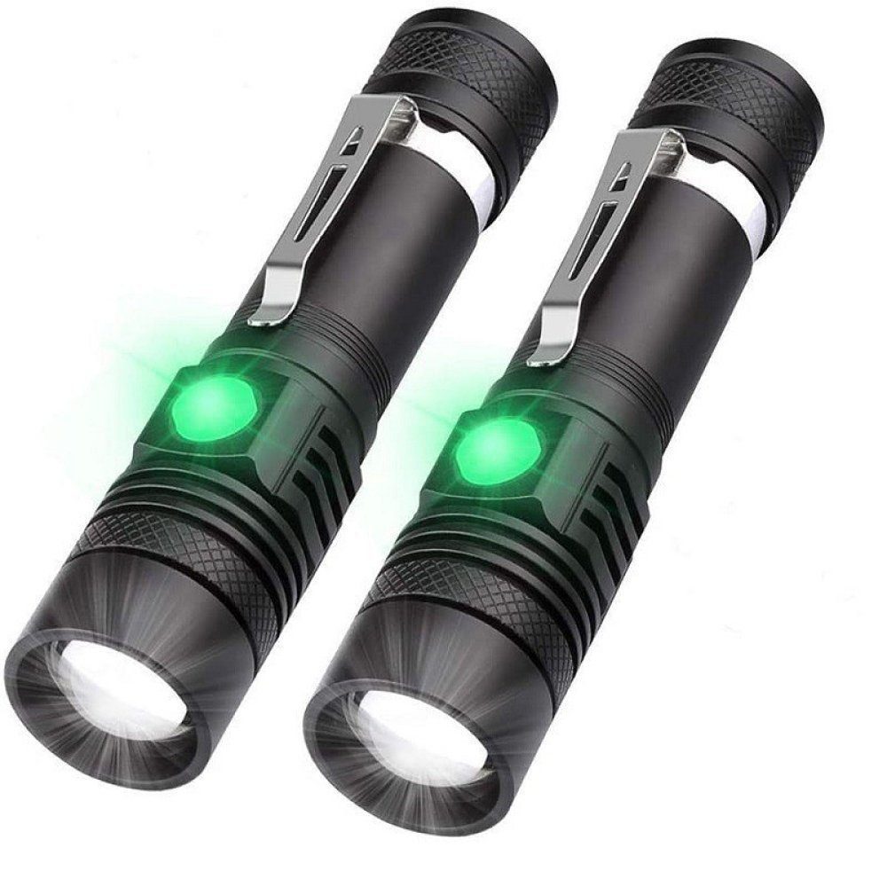 Aufladbar, USB Taschenlampe 2 Aluminium LED Taschenlampe Stück LED Taschenlampe Oneid