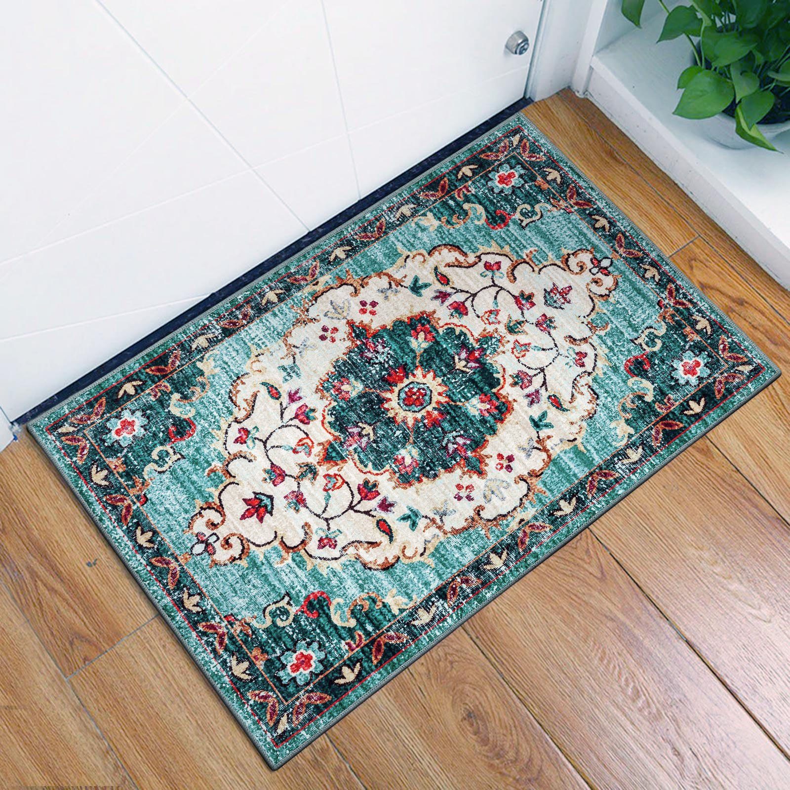 Teppich Durham, Taleta, Höhe: 7 mm, Wohnzimmer Teppich, Schlafzimmer,  Eisszimmer, Orientalischer Küchenteppich, Fußmatte, Türmatte für Eingang,  50 × 80 cm