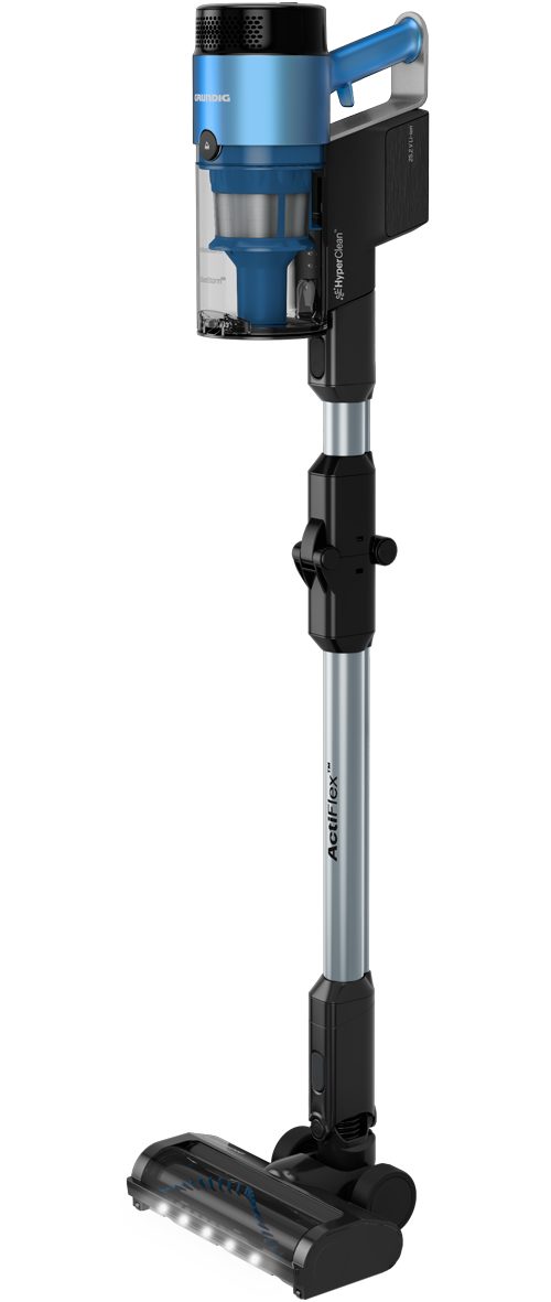 Grundig Zyklon Hybrid Staubsauger VCP 8330, 450 W, beutellos, 2‑in‑1 Akkusauger mit 25,2V Li‑Ion & 60 Min Laufzeit
