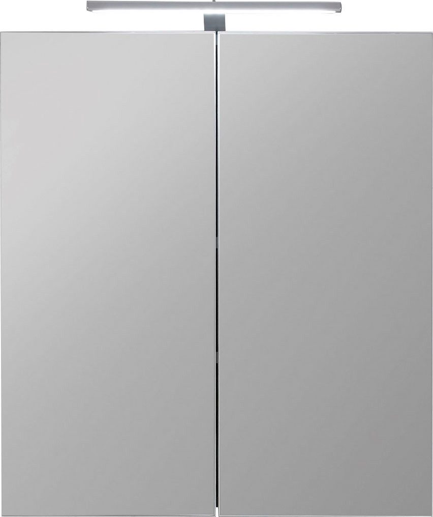 welltime Spiegelschrank Sovana Badschrank wahlweise mit oder ohne Beleuchtung - (B/T/H) 60/18/67 cm