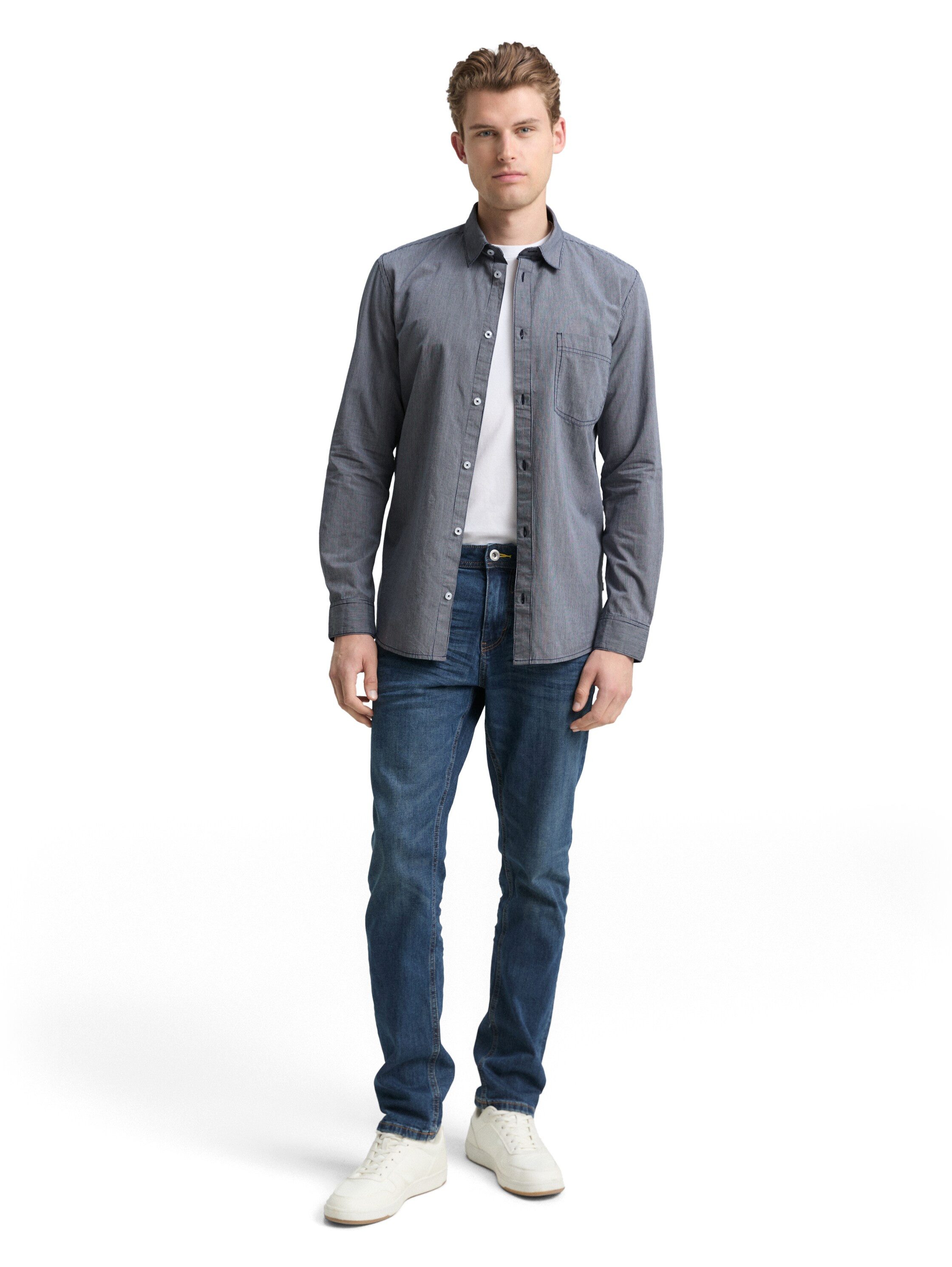 TOM TAILOR Langarmhemd mit Brust Tasche