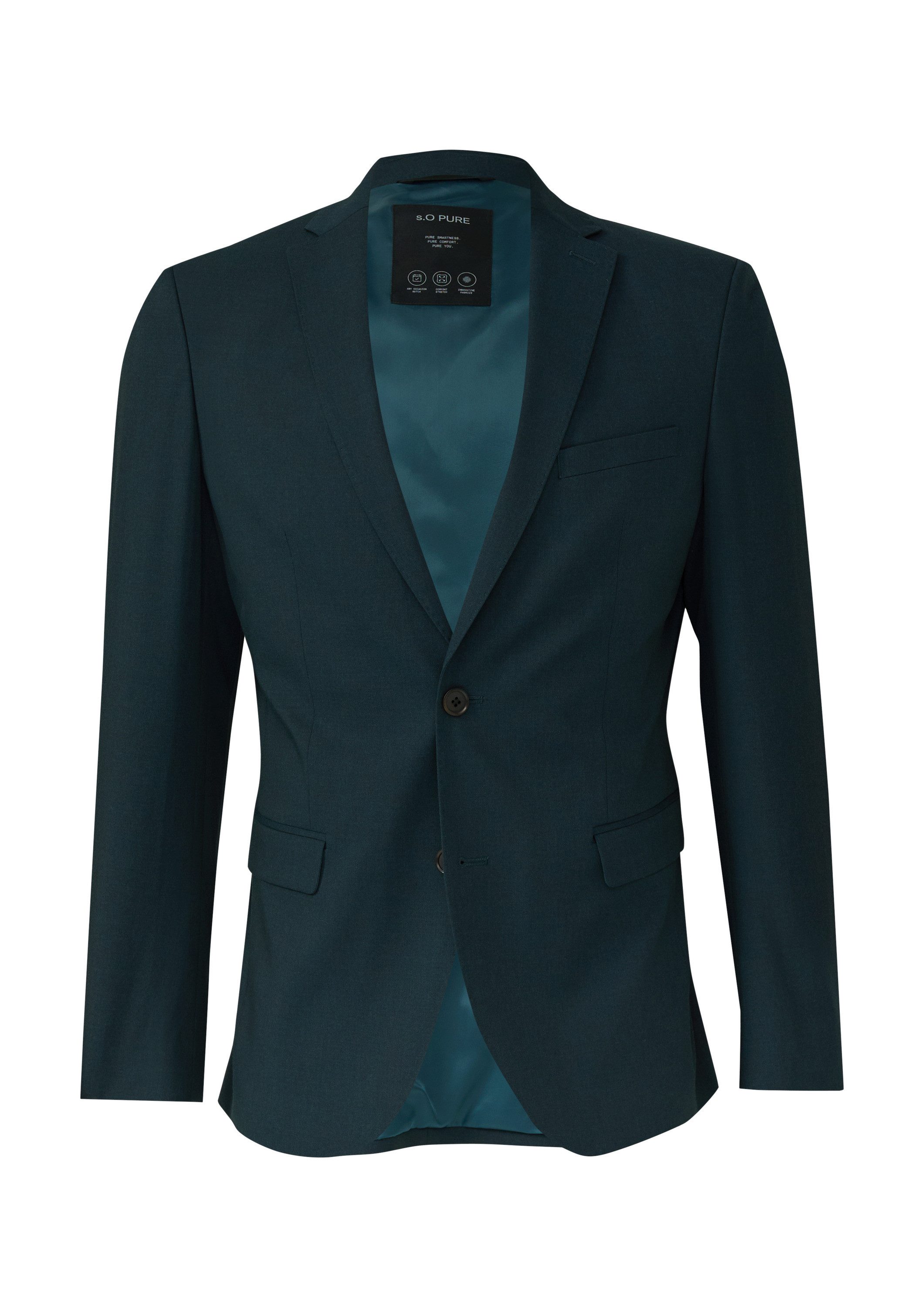 s.Oliver Sakko Indoor-Sakko S.OPURE s.O PURE: Sakko aus meliertem Stretch-T günstig online kaufen