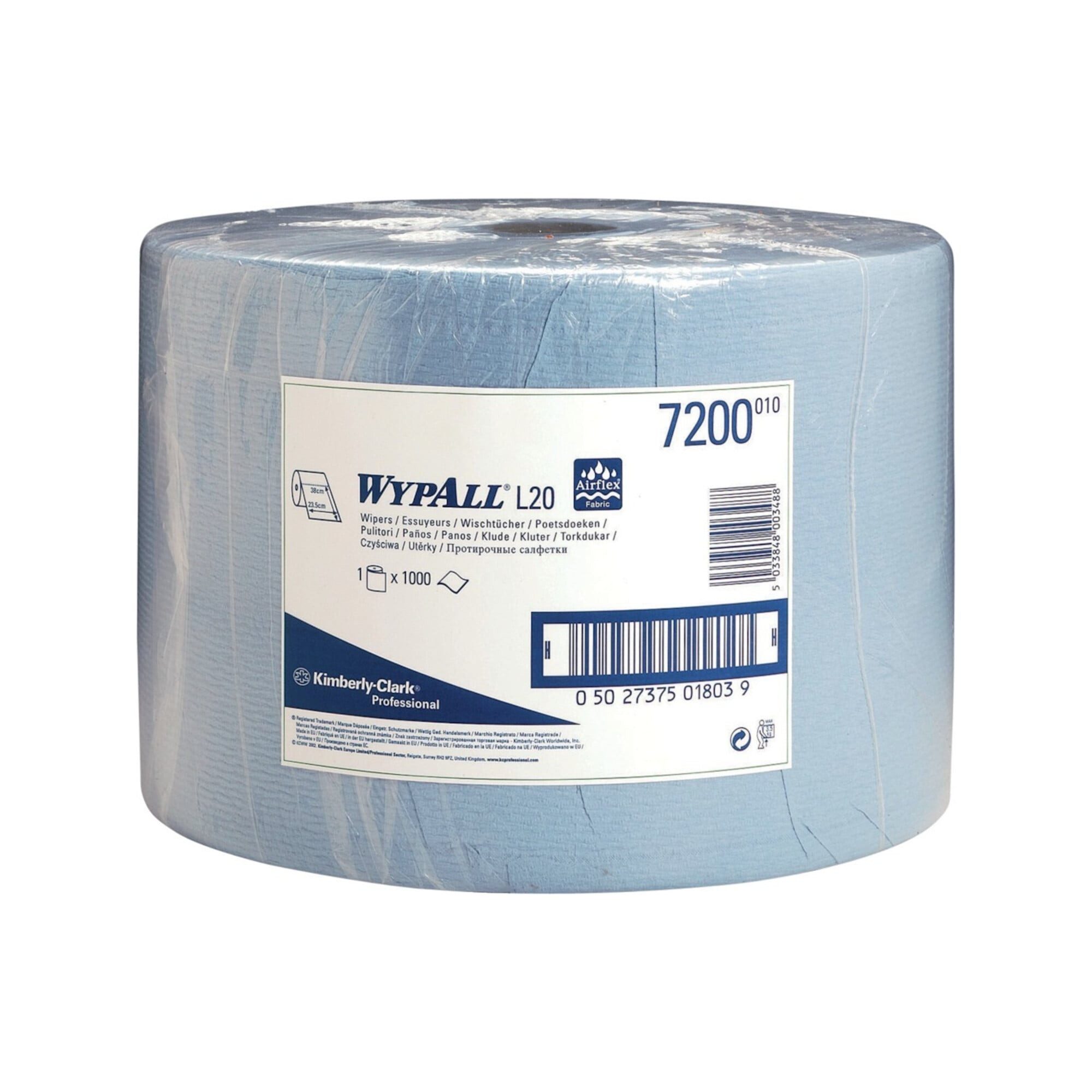 Wypall WypAll L10 Reinigungstücher für Oberflächen, 1 Blaue Rolle x 1.000 Reinigungstuch