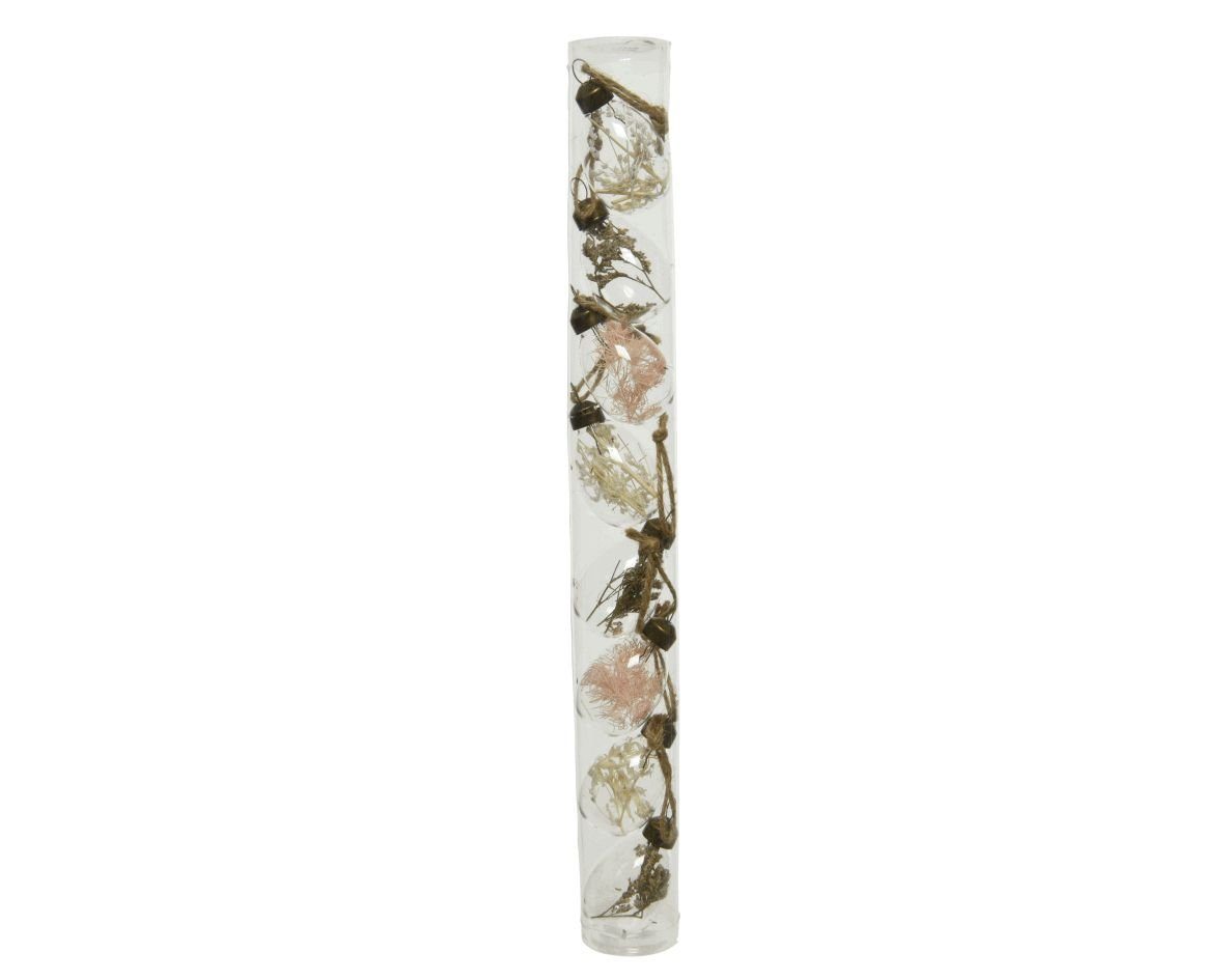 Decoris season decorations Osterei, Ostereier zum Aufhängen Glas mit Trockenblumen 5cm natur 8 Stück