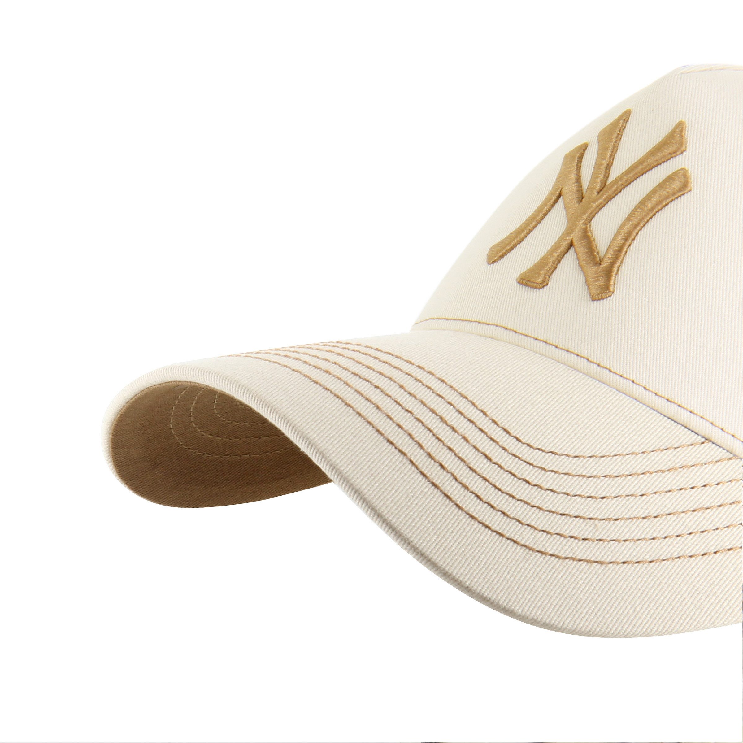 '47 Brand Baseball Cap '47 Brand Cap MLB New York Yankees Contrast Stitch '47 Clean Up (Basecap, Basecap, Clean Up Cap) Used-Look (Garment Wash) – Bild 2 von 3