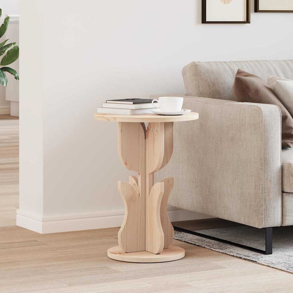 vidaXL Couchtisch Couchtisch Natur 39,5 x 39,5 x 53,5 cm Massivholz Kiefer (1-St)
