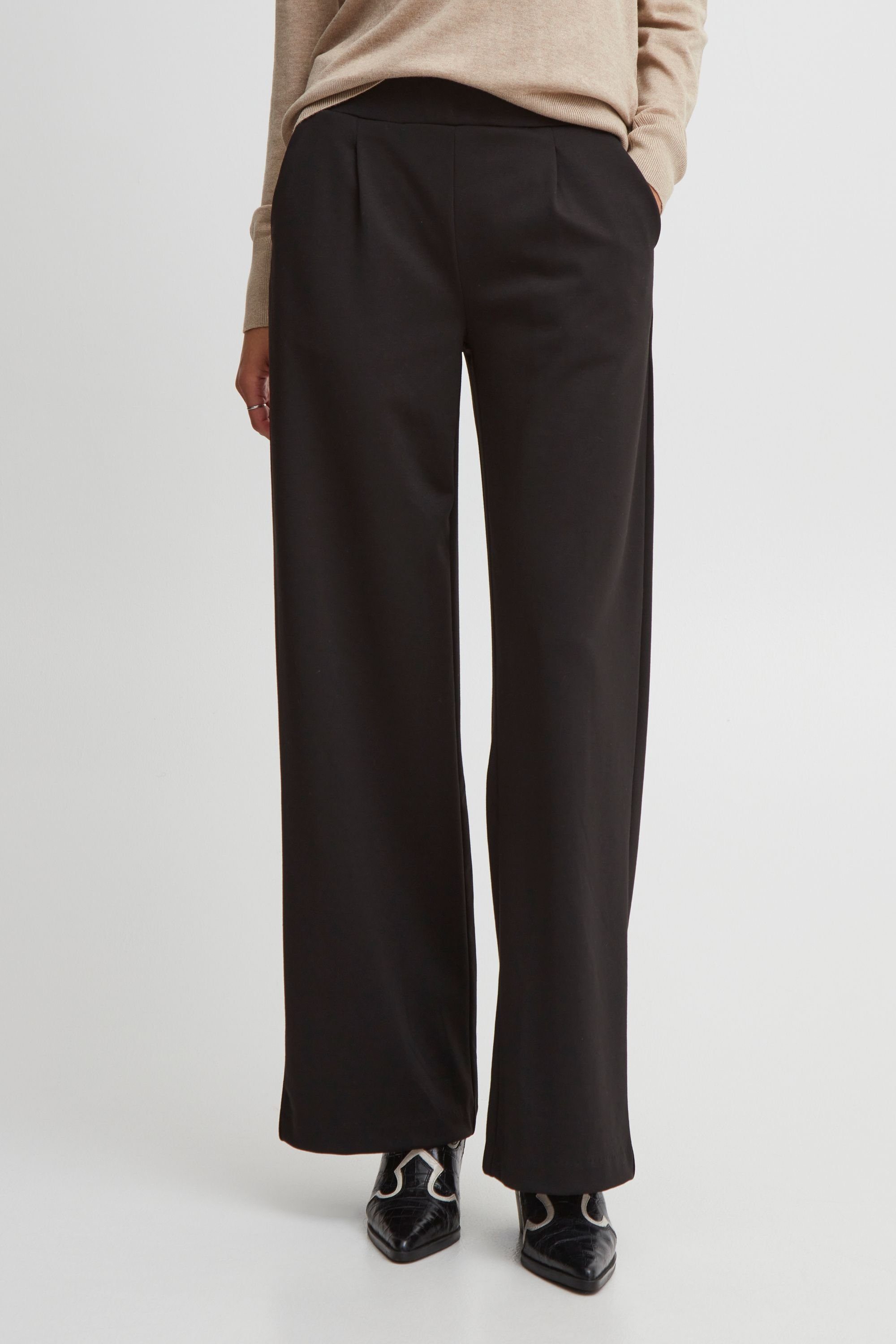 b.young Stoffhose BYRIZETTA 2 WIDE PANTS 2 - 20812847 Black (200451)
